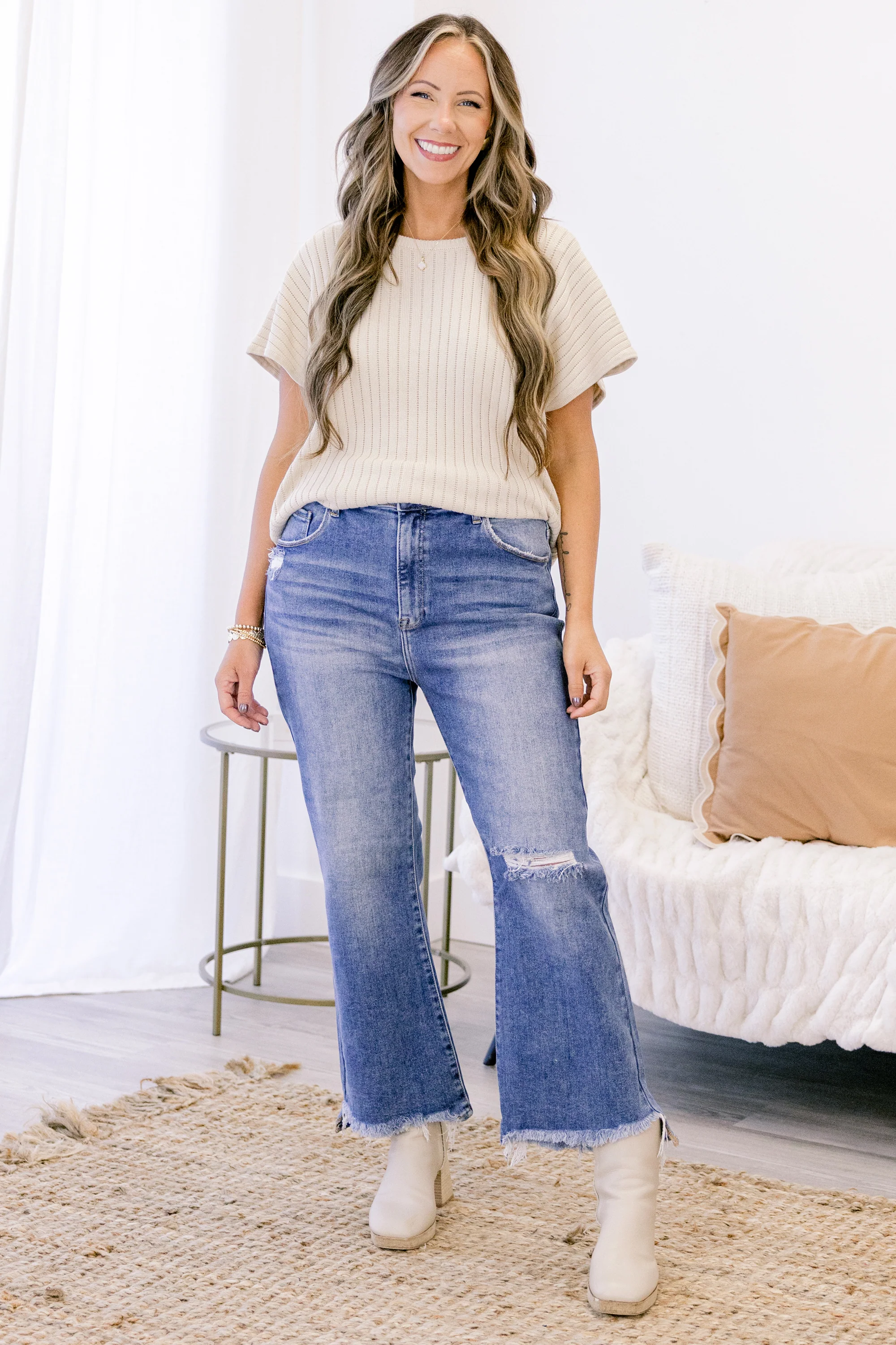 Give It A Try Jeans, Medium Wash - Giverhouse