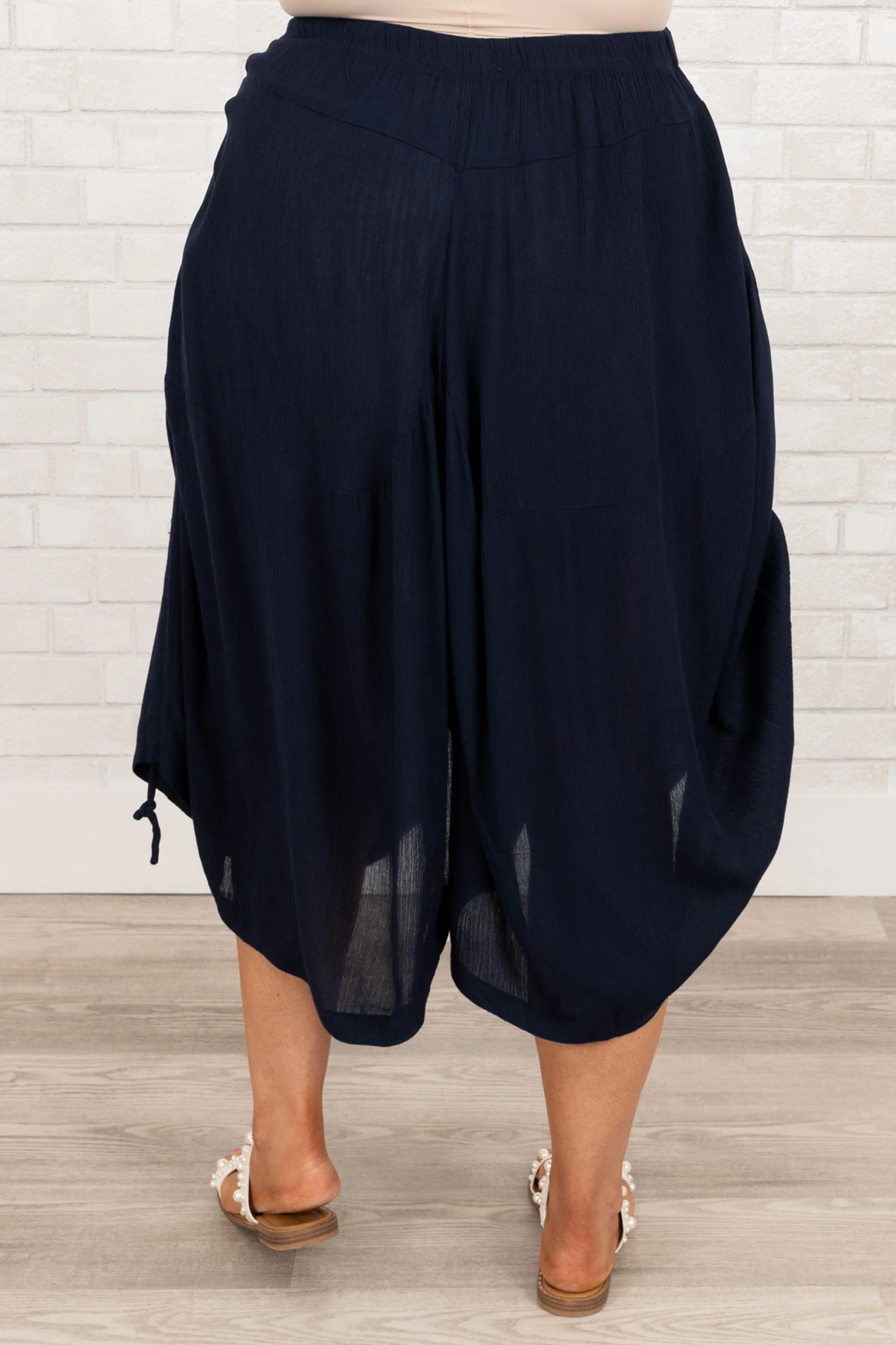 Harlow Gold Pants, Navy - Giverhouse