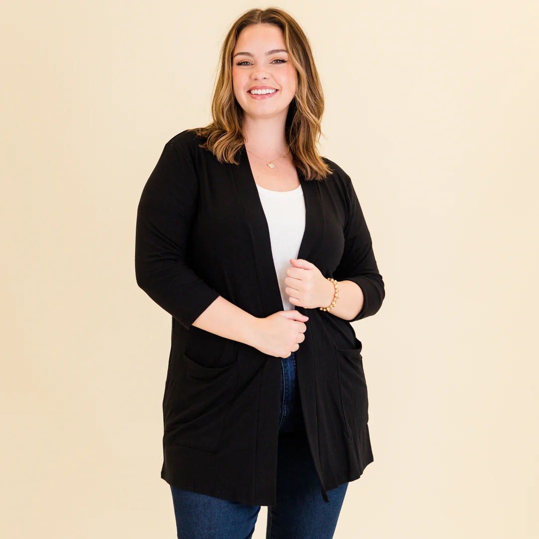 This Weather Cardigan, Black - Giverhouse