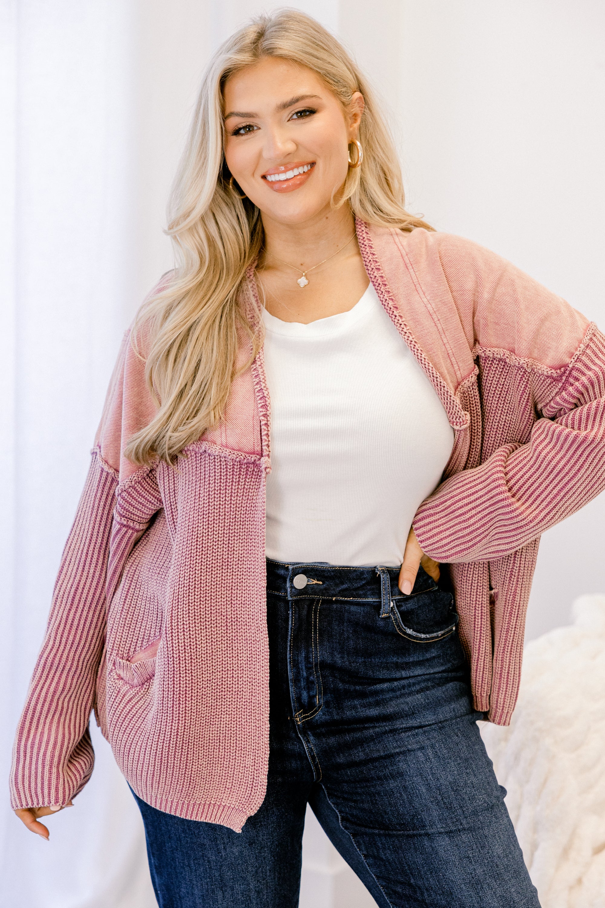 Times To Remember Cardigan, Wild Berry - Giverhouse