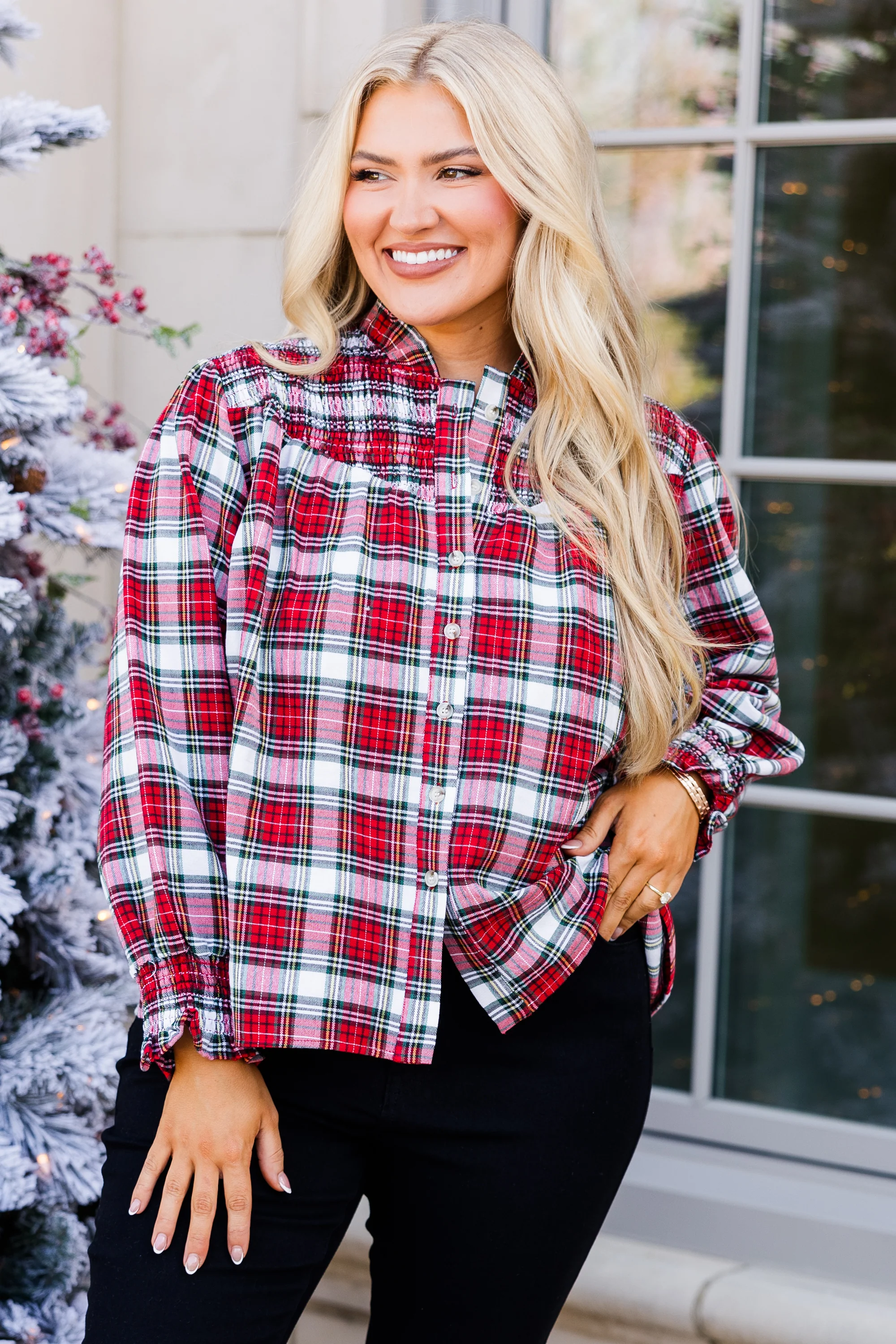 Only In My Heart Blouse, Red - Giverhouse