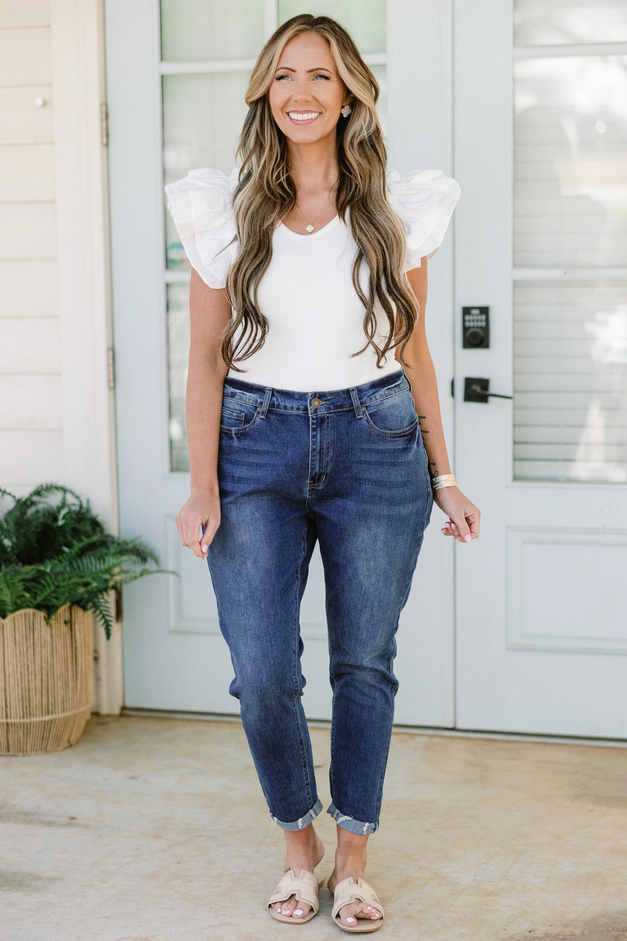 Everyday Happiness Jeans, Dark Wash - Giverhouse