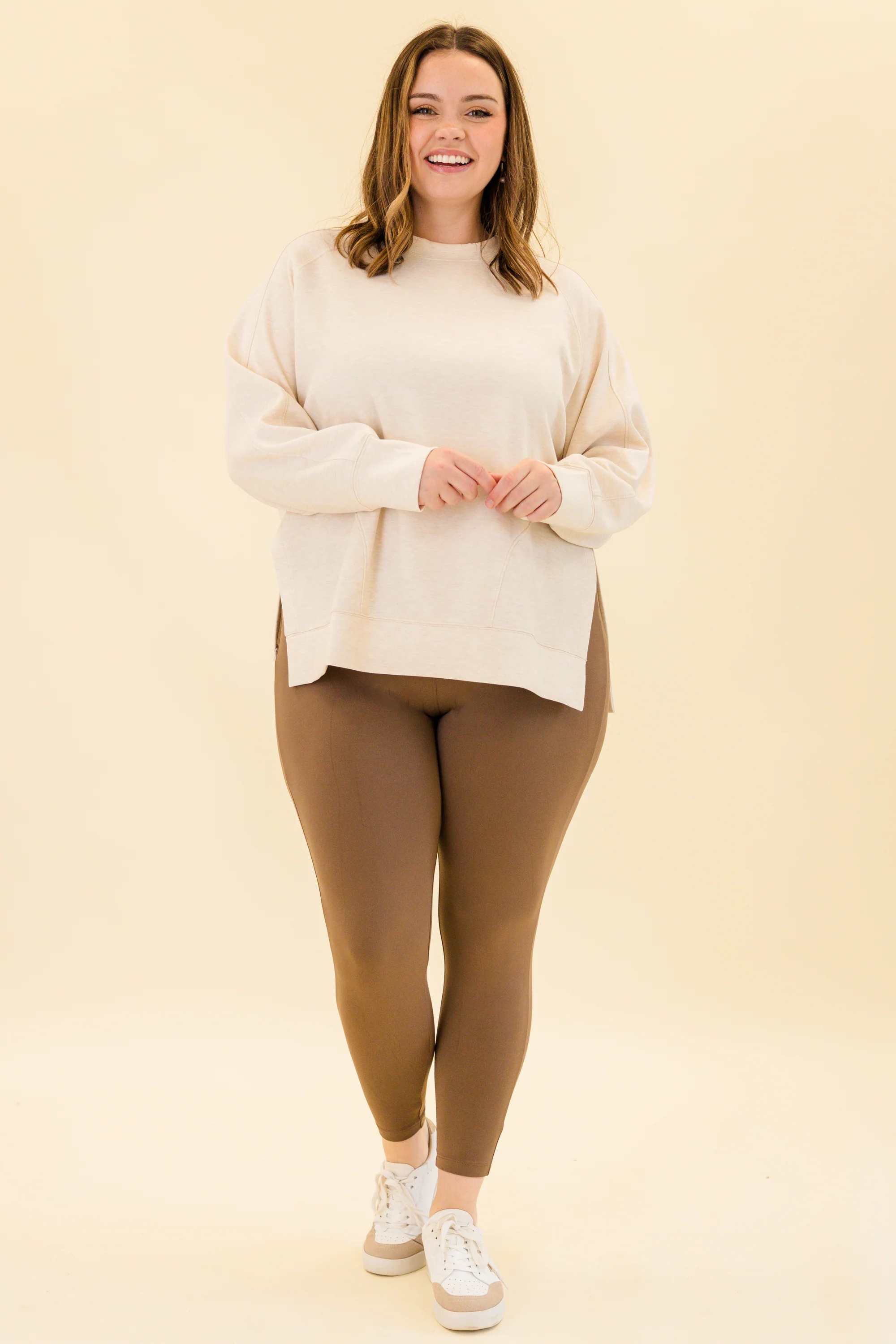Cozy Lifestyle Leggings, Mocha - Giverhouse
