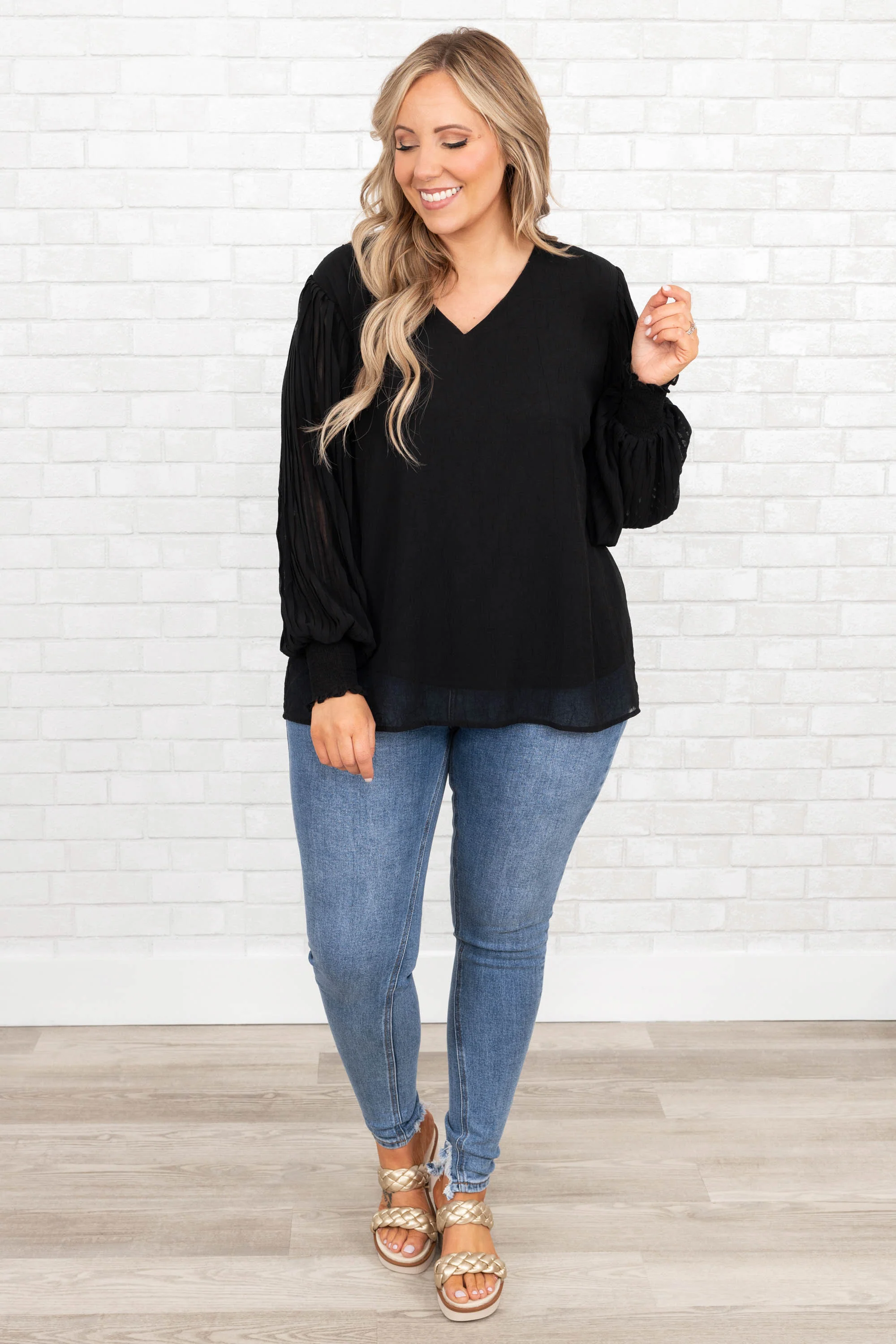 Unwritten Moments Blouse, Black - Giverhouse