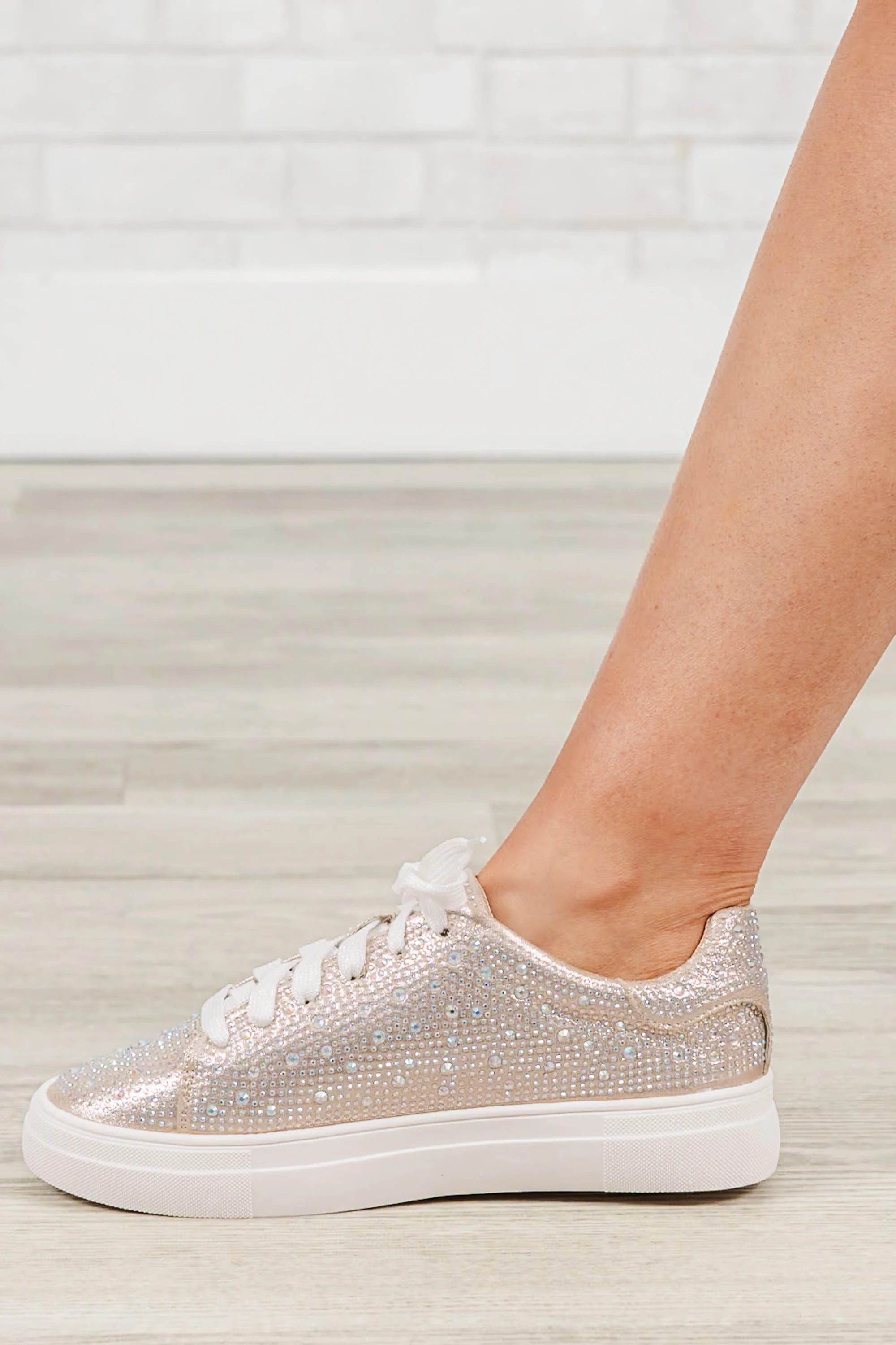 So Glitter Time Sneaker, Champagne - Giverhouse