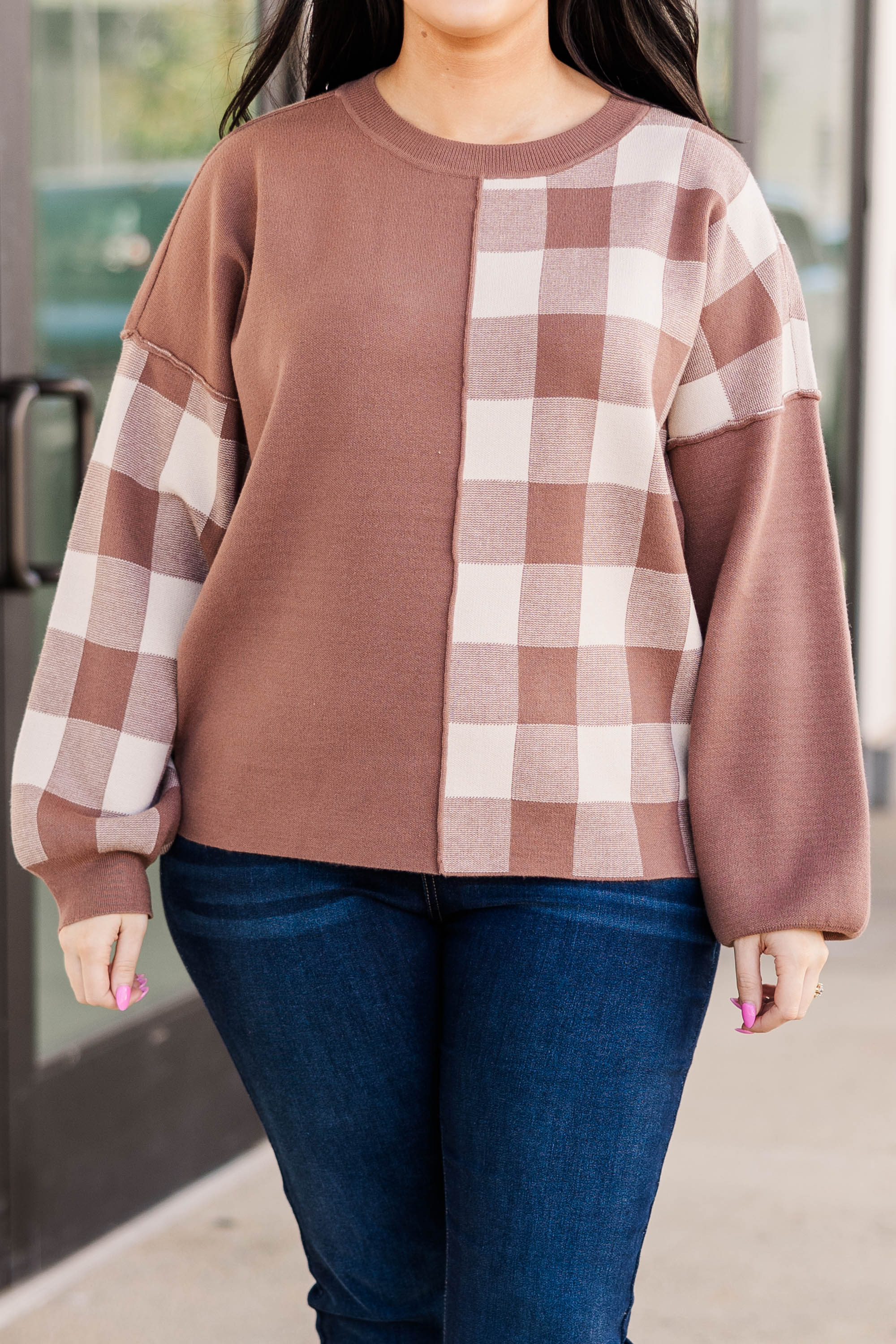 Chess Master Sweater, Mocha - Giverhouse