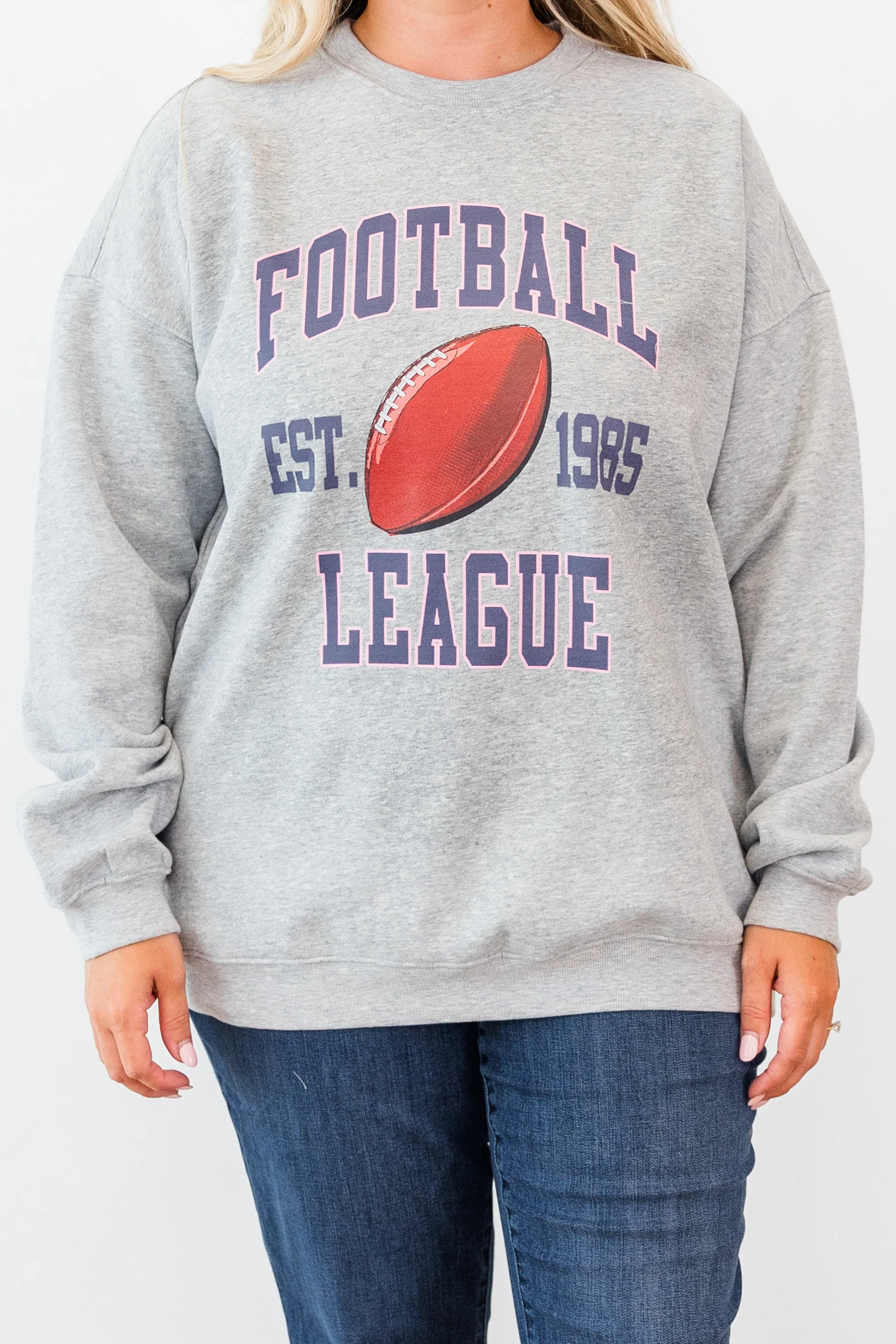 Cozy On Game Day Pullover, Heather Gray - Giverhouse