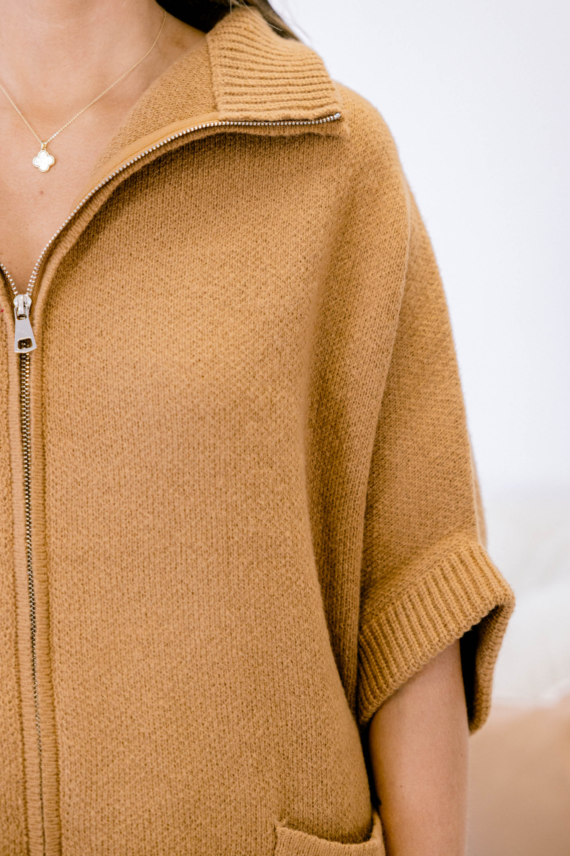 Give Me Peace Sweater, Khaki - Giverhouse