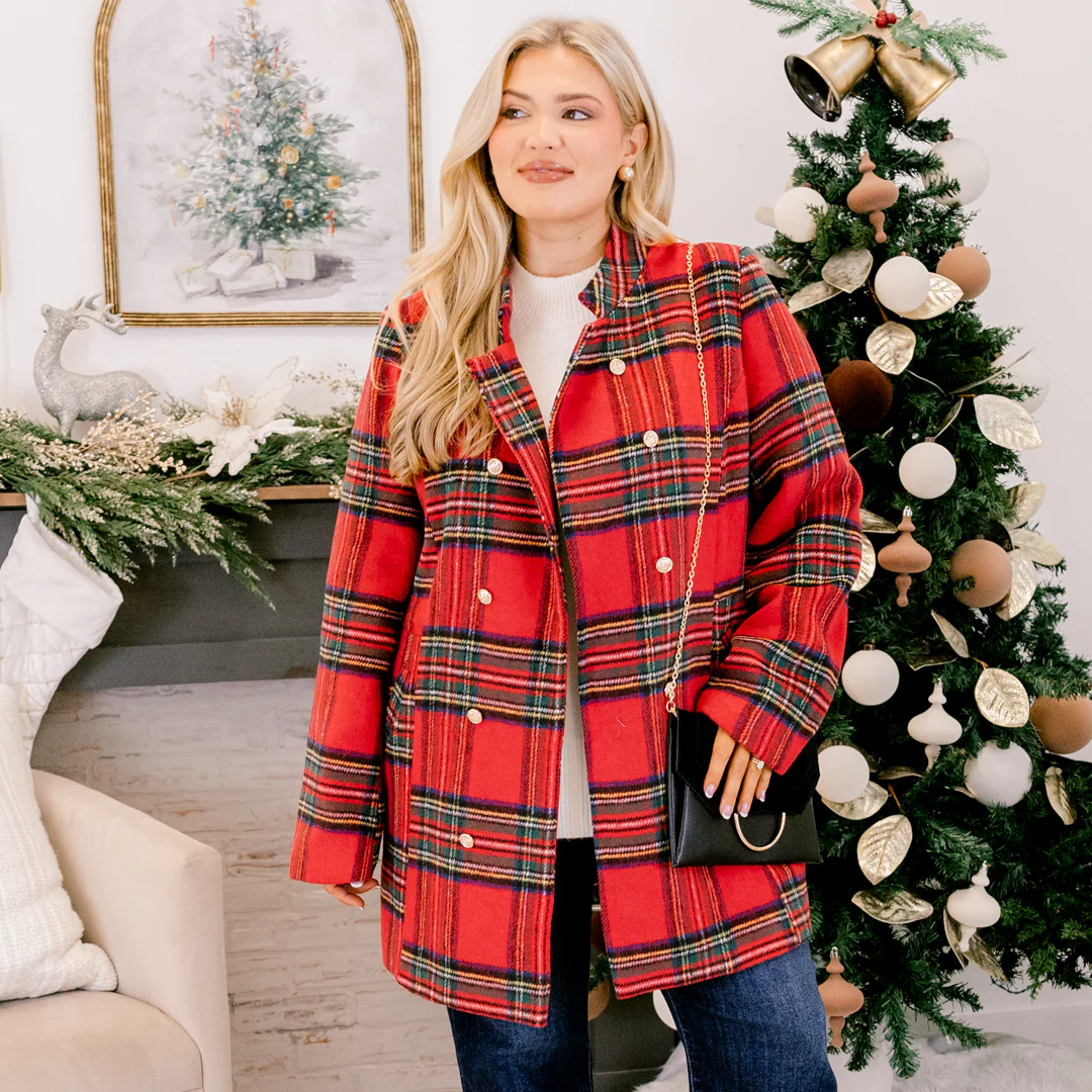 This City Is Mine Coat, Red - Giverhouse