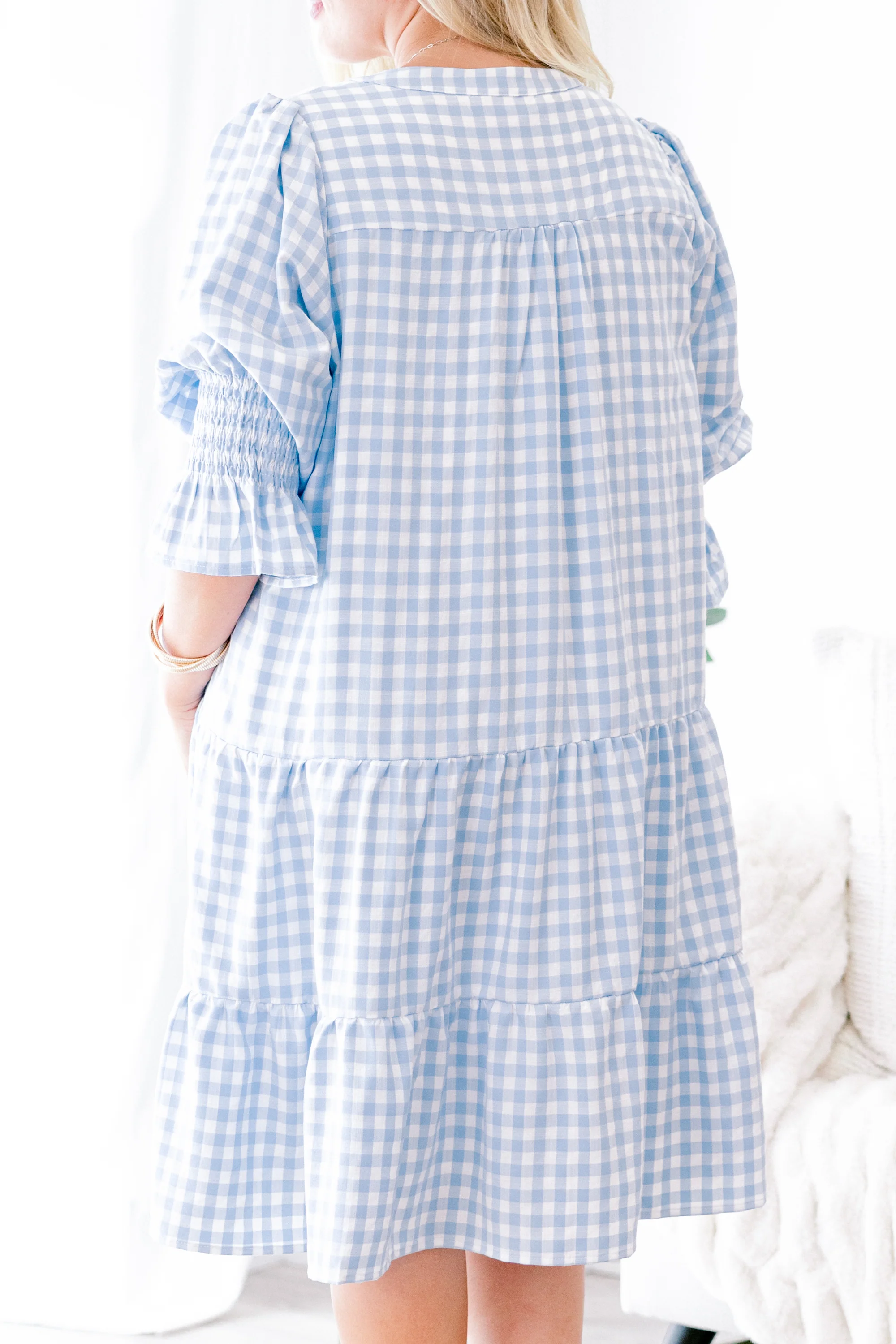 What You Know Dress, Blue Gingham - Giverhouse