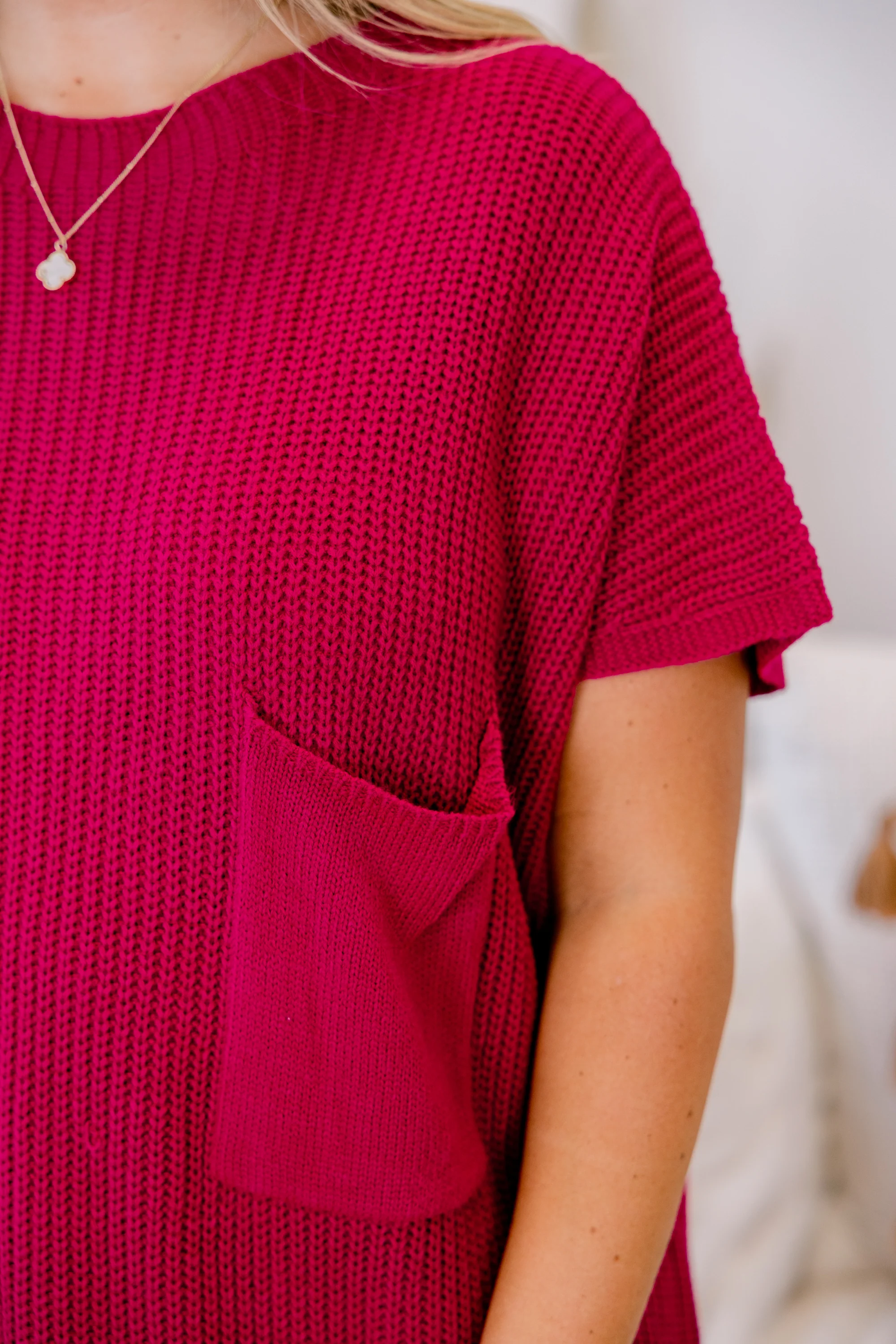 Imagine My World Sweater, Berry - Giverhouse