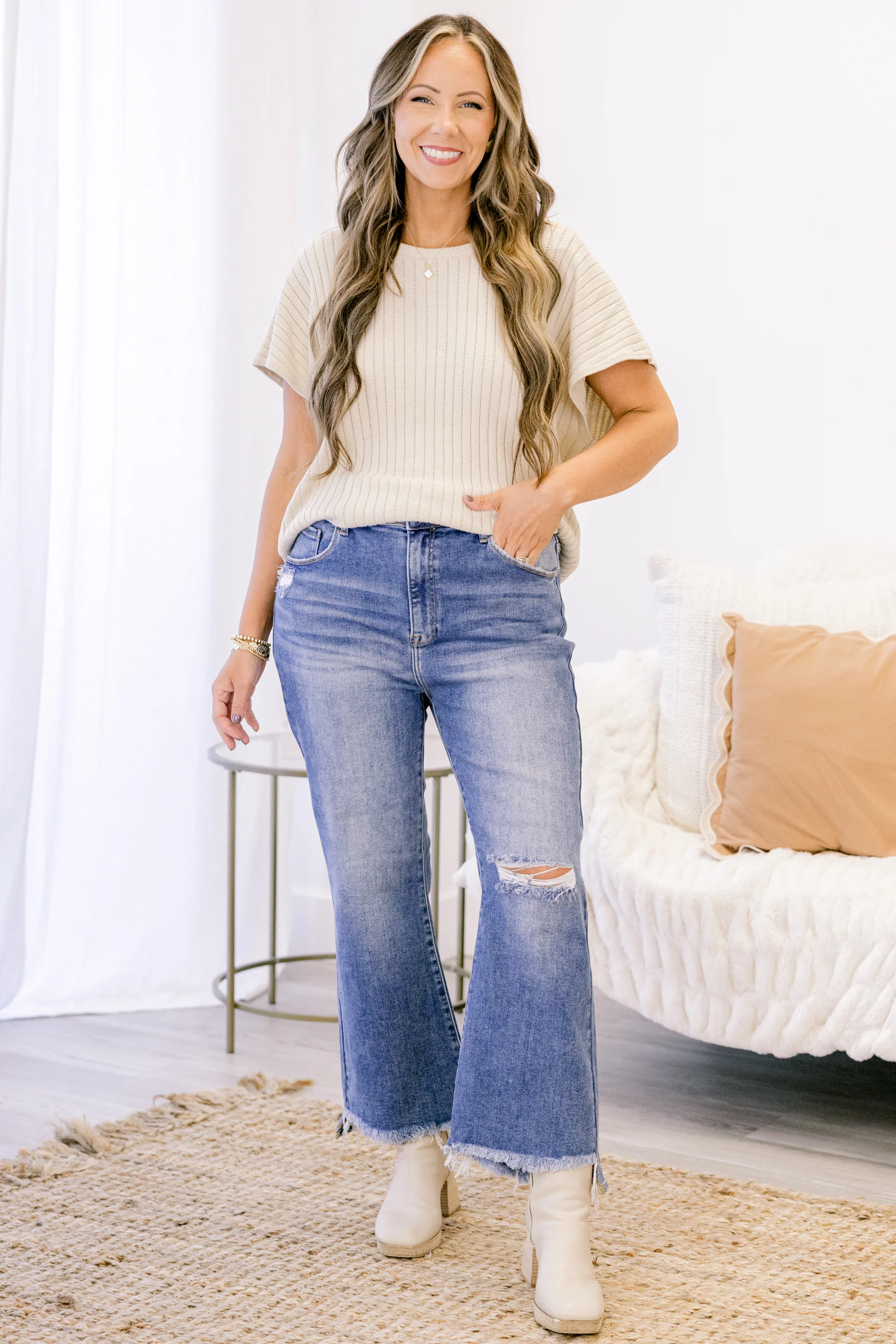 Give It A Try Jeans, Medium Wash - Giverhouse