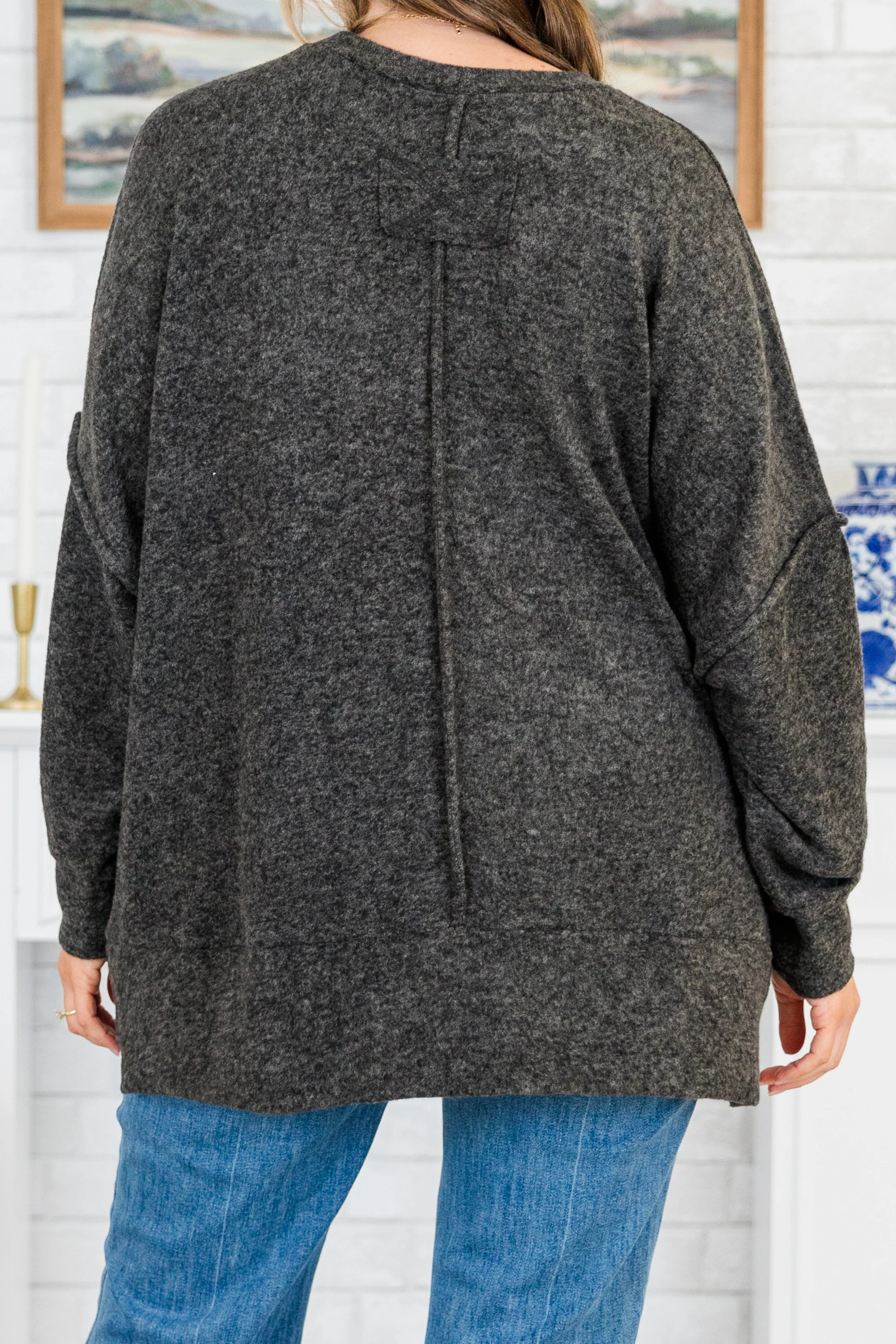 So Comfy Sweater, Black - Giverhouse