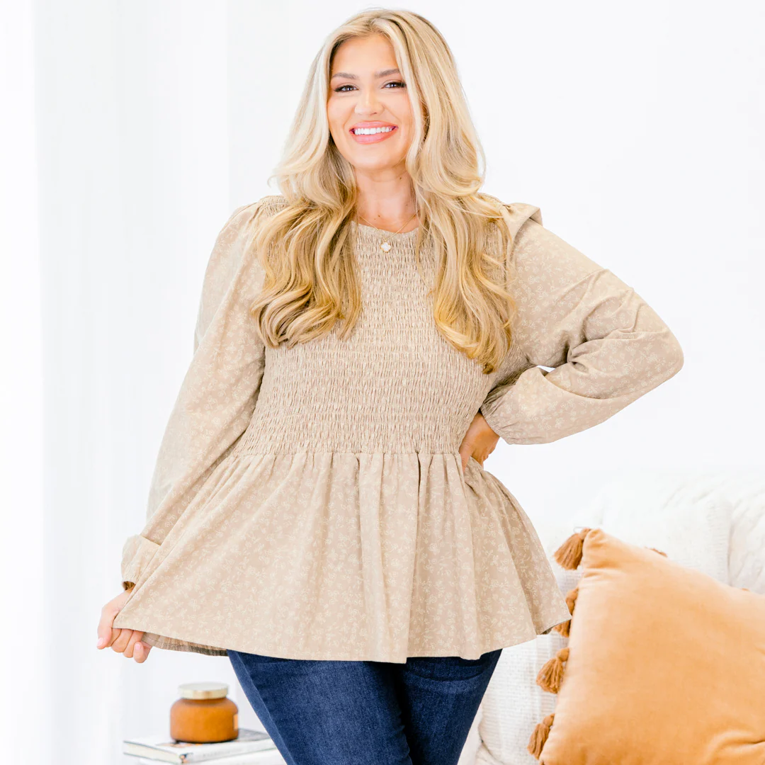 Wallflower Kisses Top, Light Olive - Giverhouse