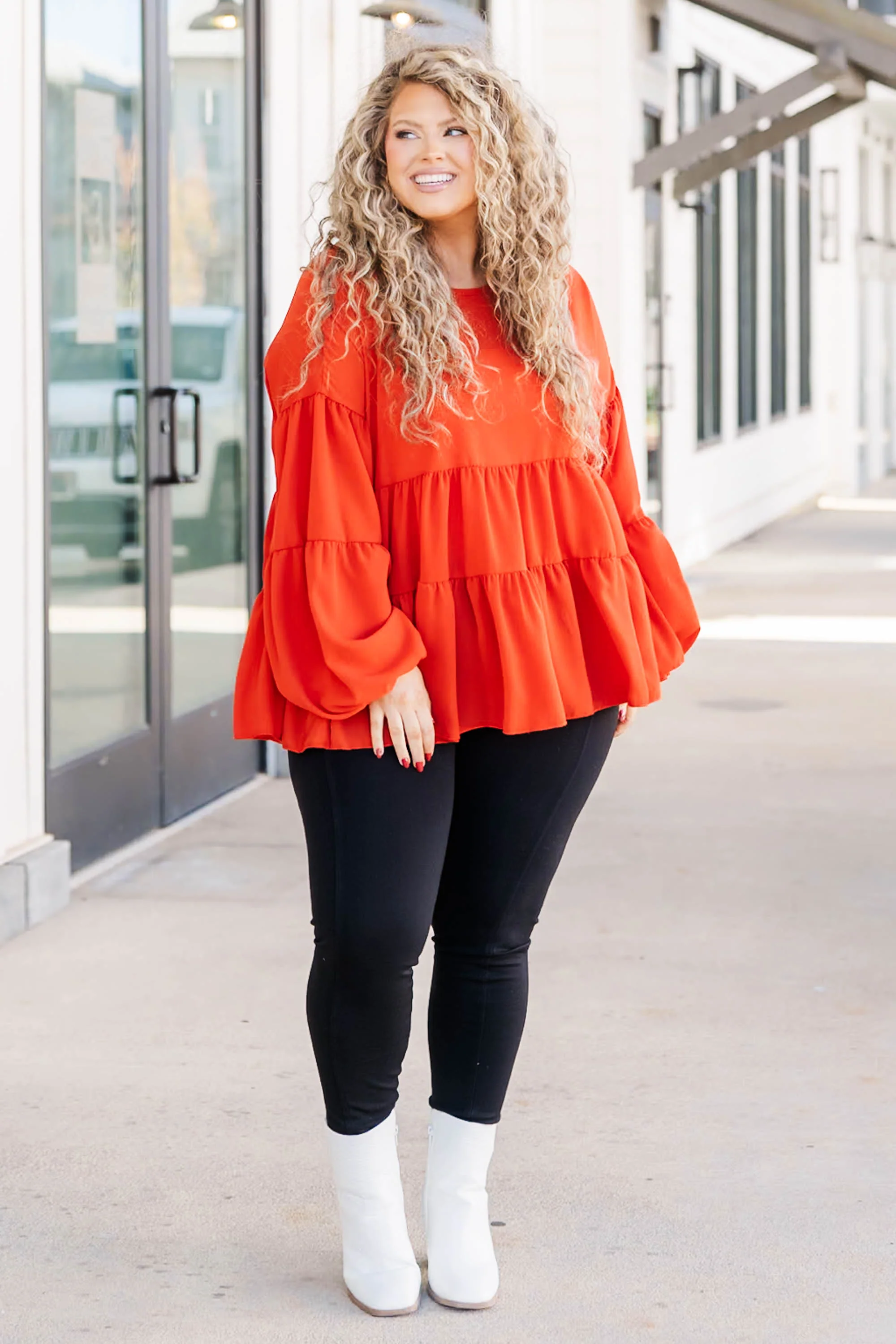 Spending Every Day Top, Rust - Giverhouse