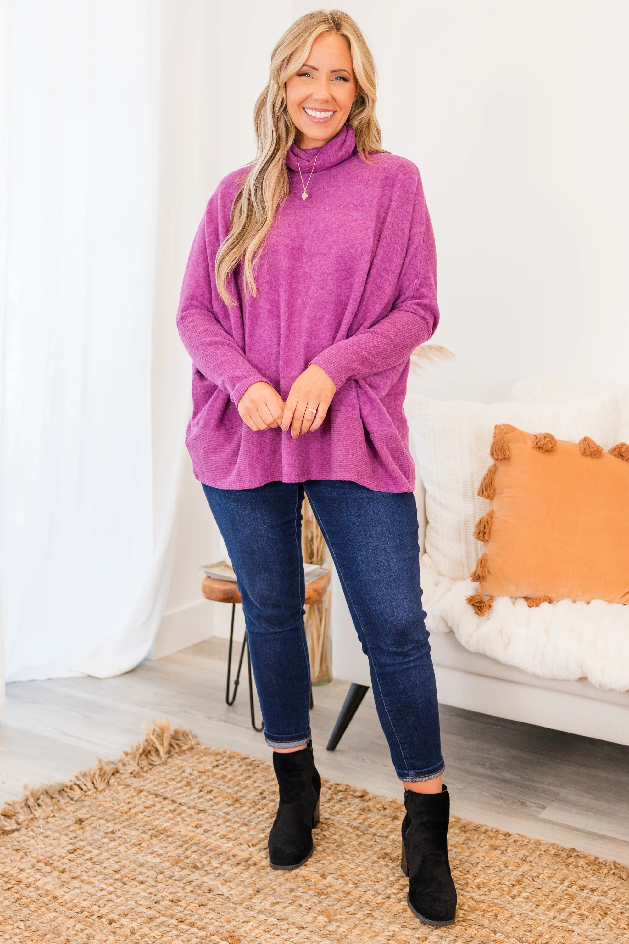 Mind Made Up On You Sweater, Light Plum - Giverhouse