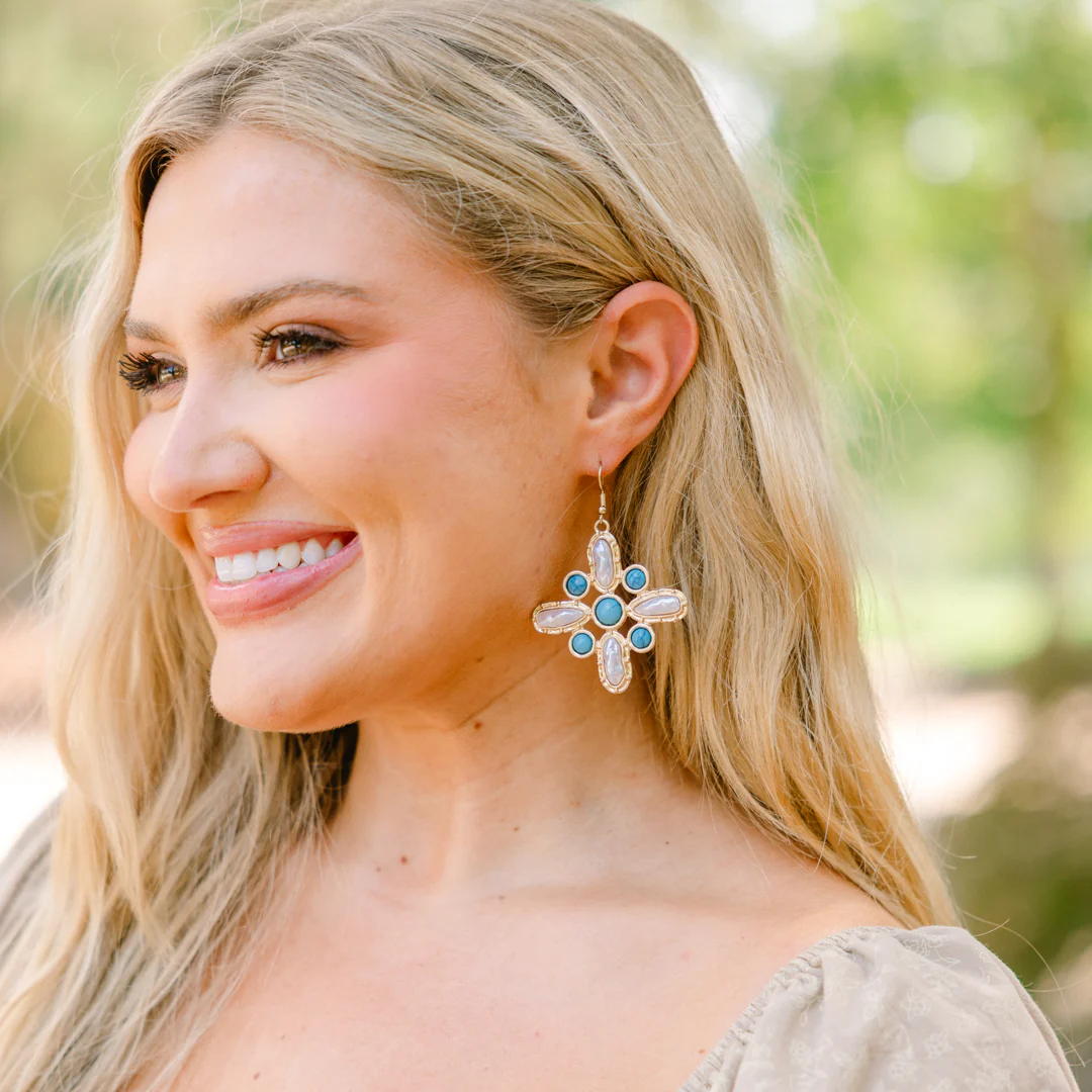 Velvet Range Earrings, Turquoise - Giverhouse