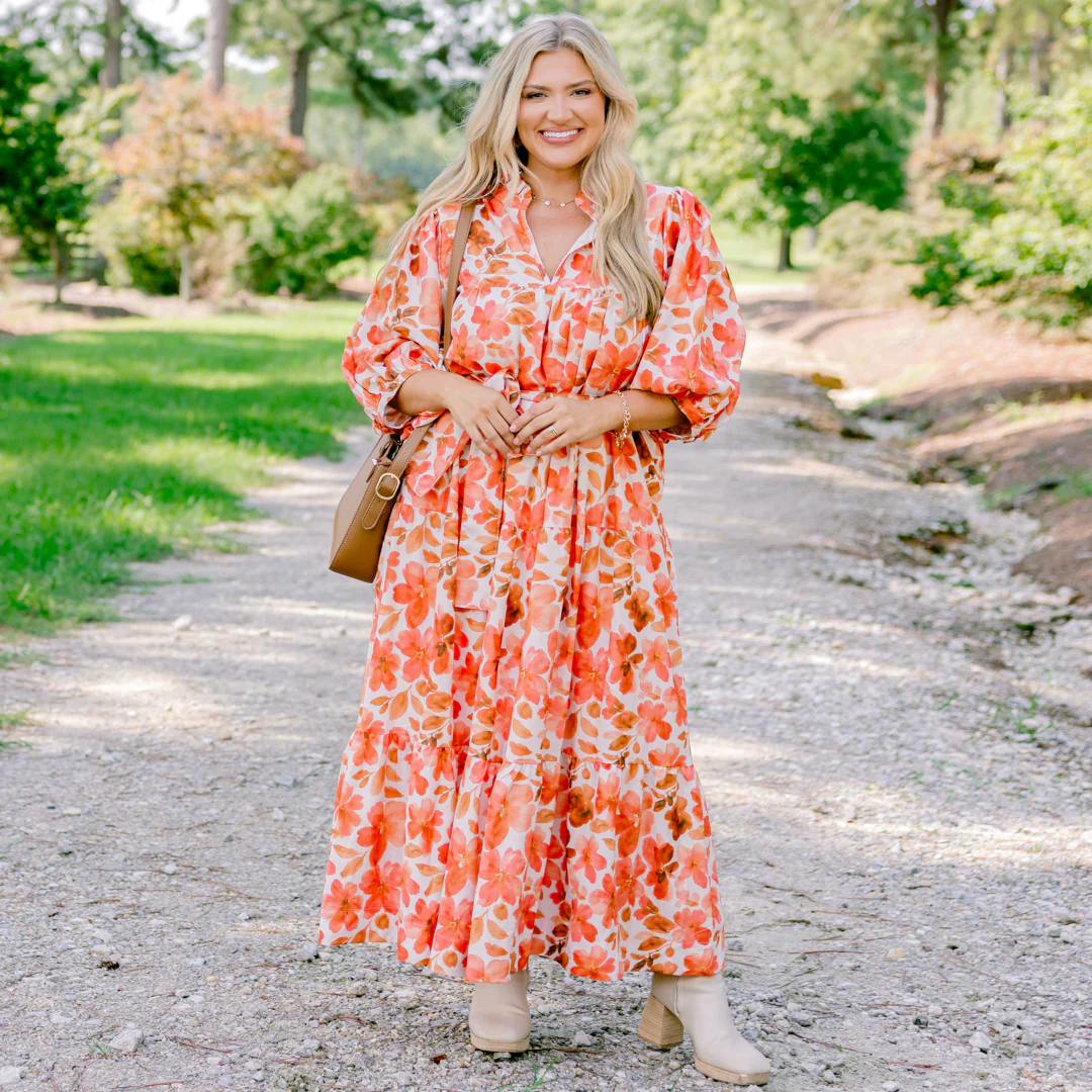 The Winding Road Dress, Rust - Giverhouse