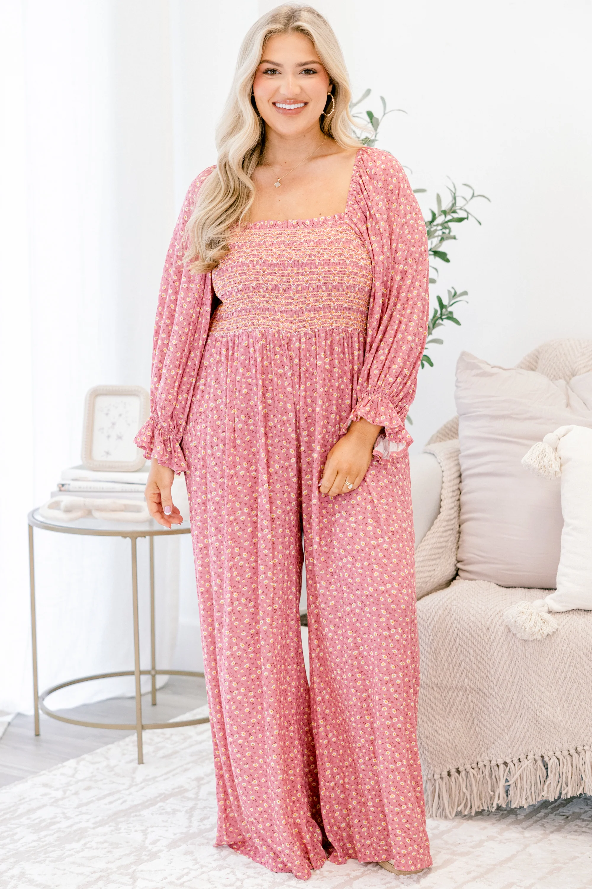 To Be Expected Jumpsuit, Mauve - Giverhouse