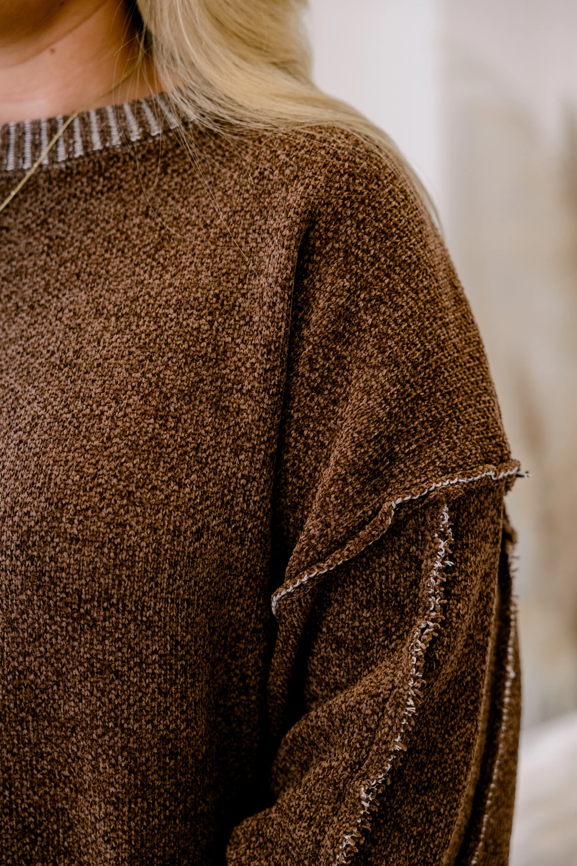 Life's a Dream Sweater, Brown - Giverhouse