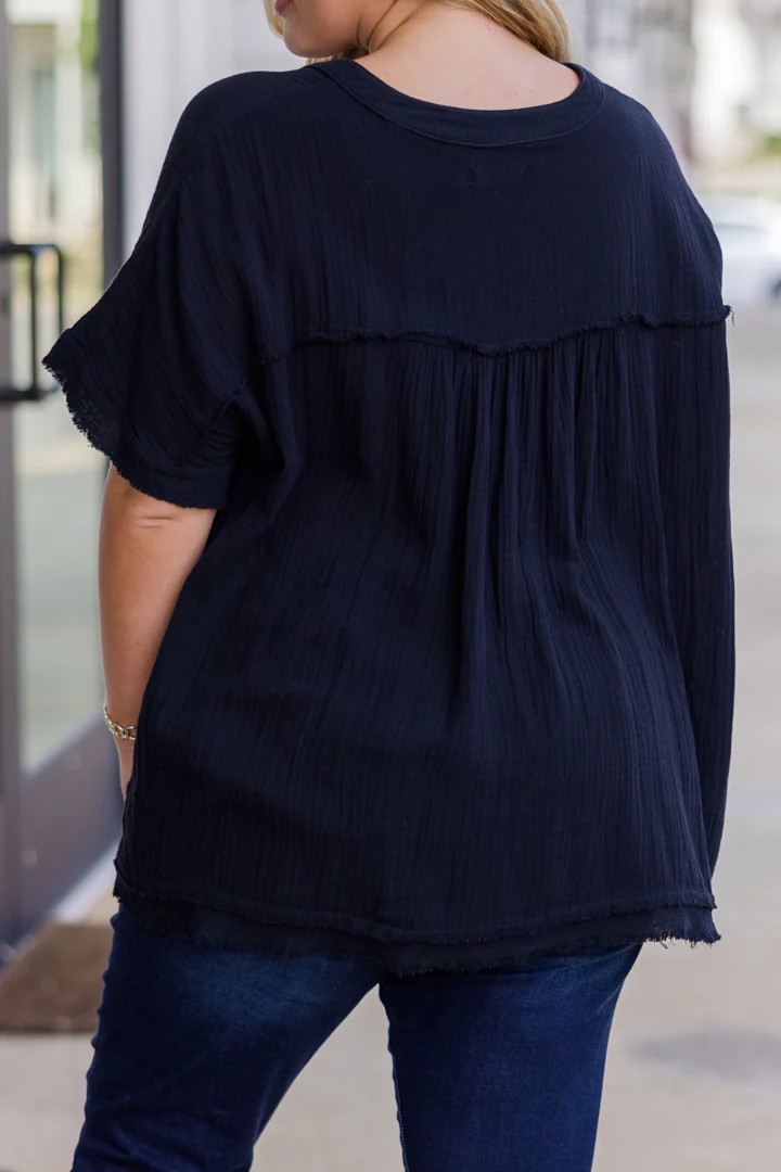 Delight In Dancing Top, Black - Giverhouse