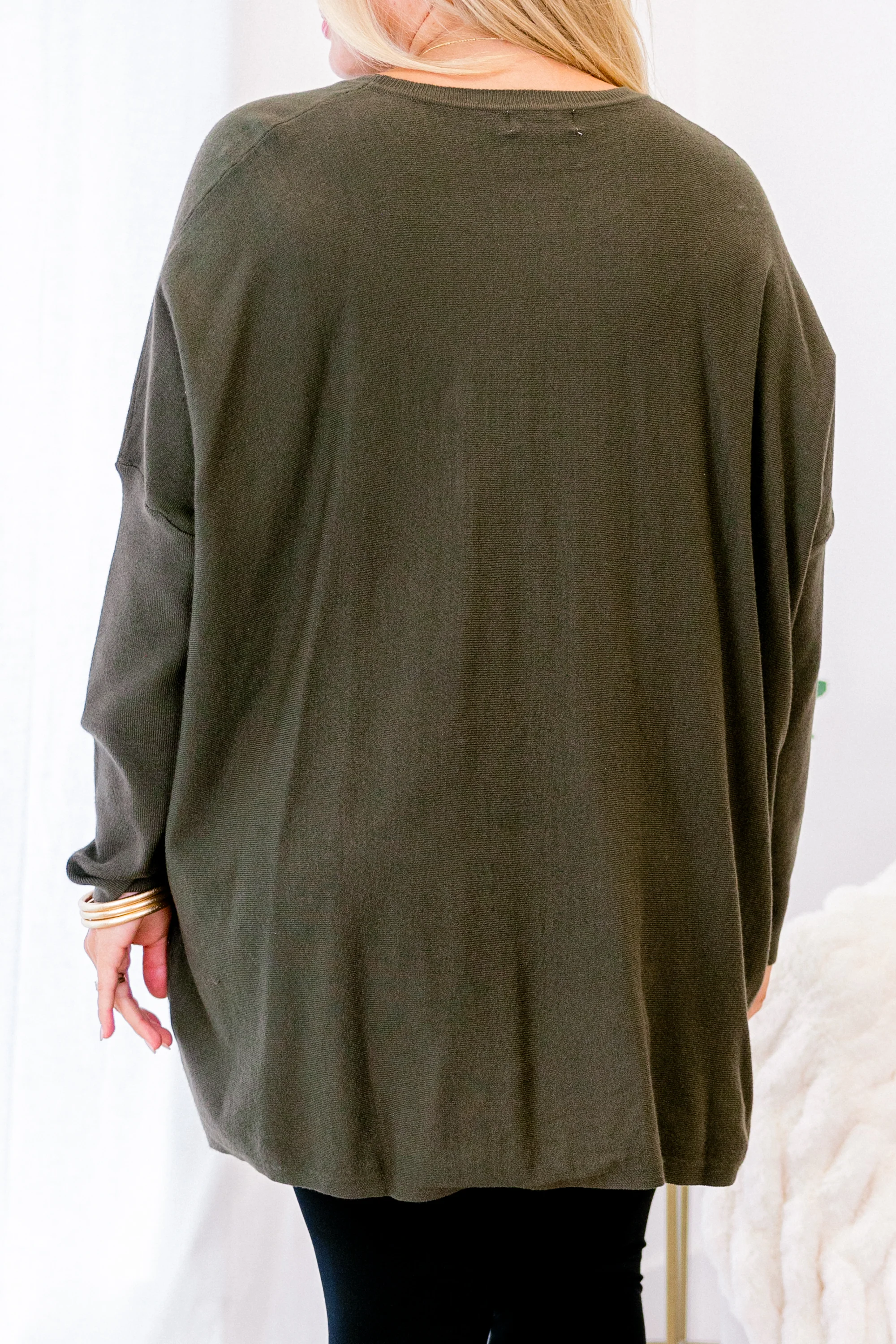 Snow Whispers Tunic, Olive - Giverhouse