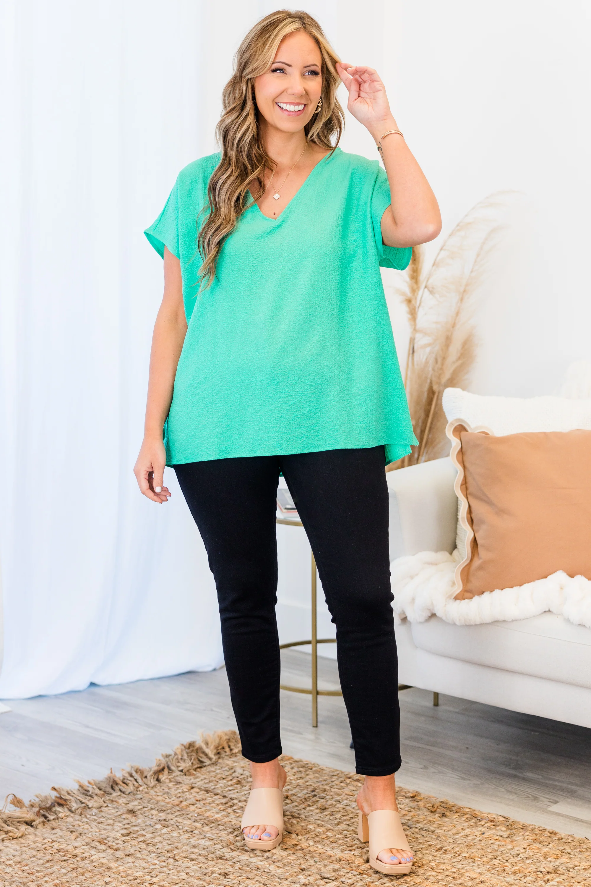 Our Oasis Top, Emerald - Giverhouse
