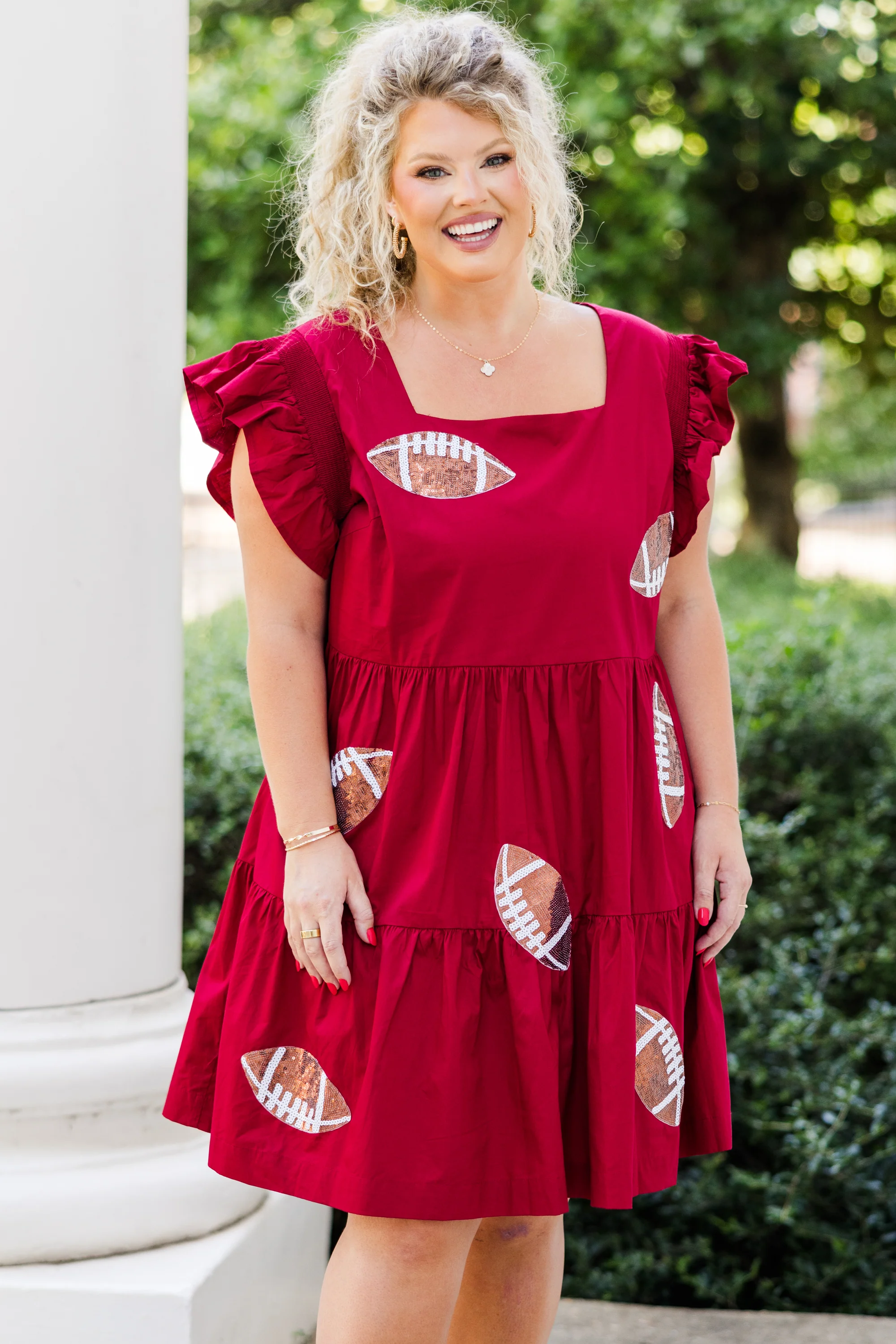Home Game Win Dress, Red - Giverhouse