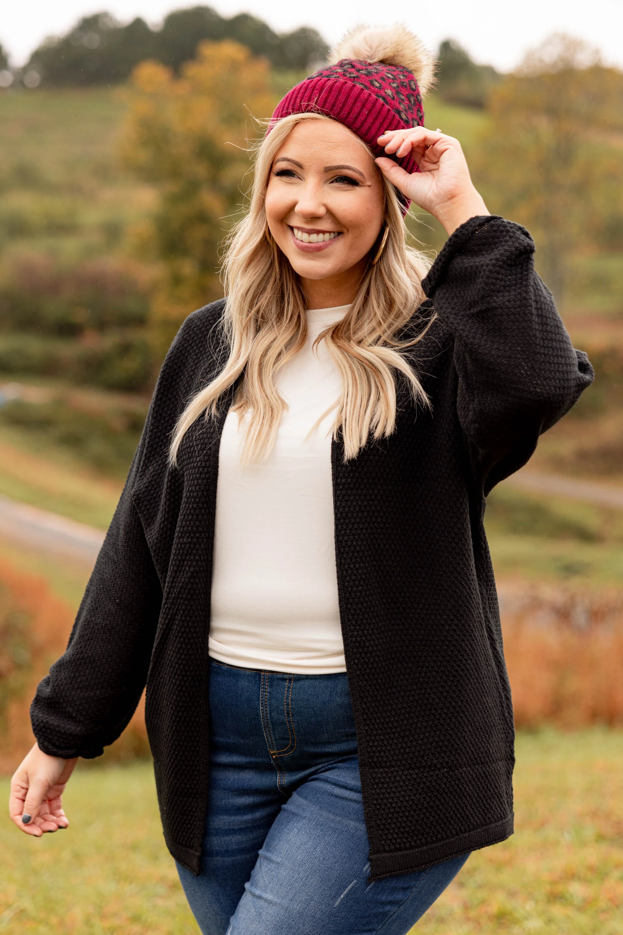 Wild And Fierce Beanie, Burgundy - Giverhouse