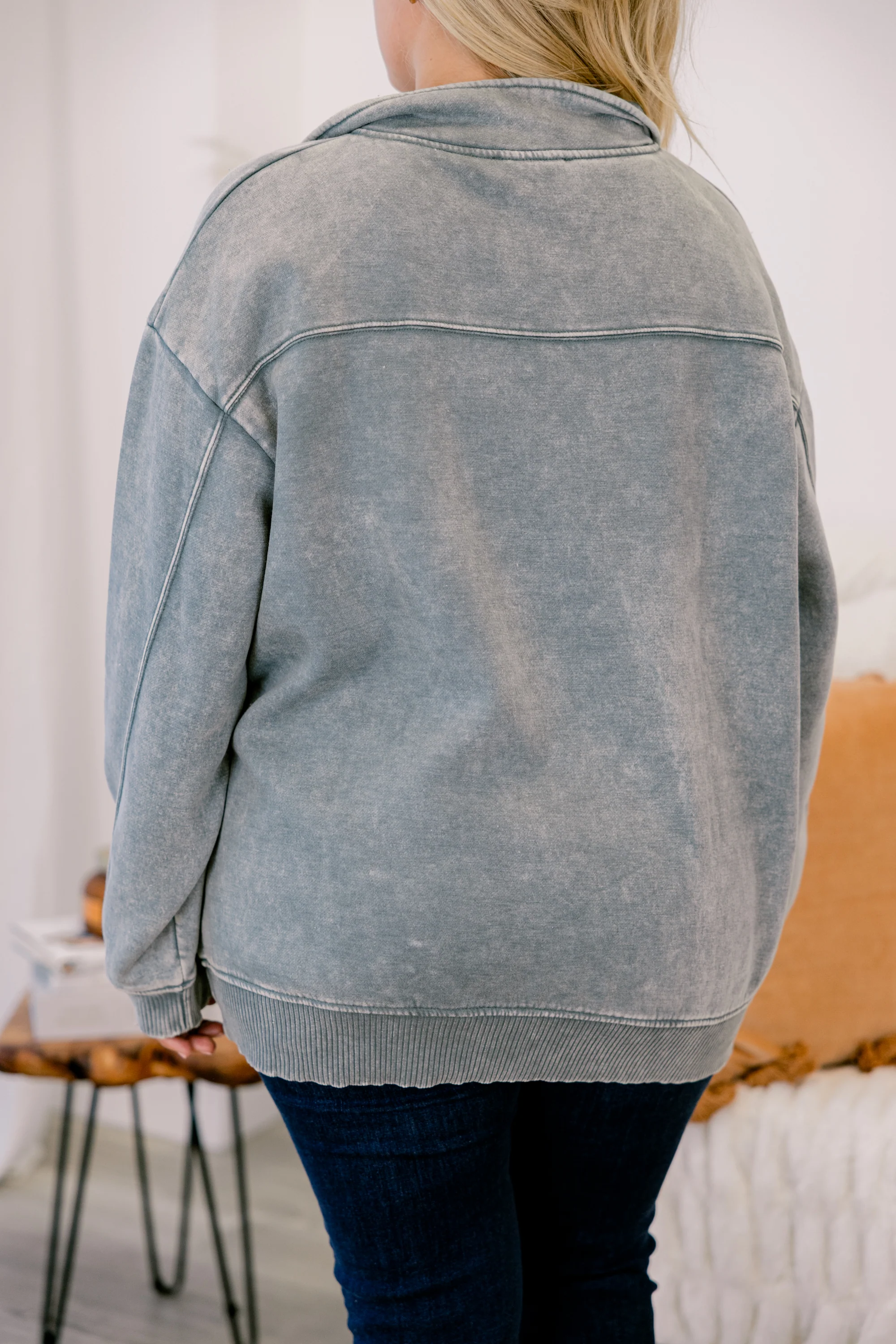 Time To Tell Pullover, Ash Jade - Giverhouse