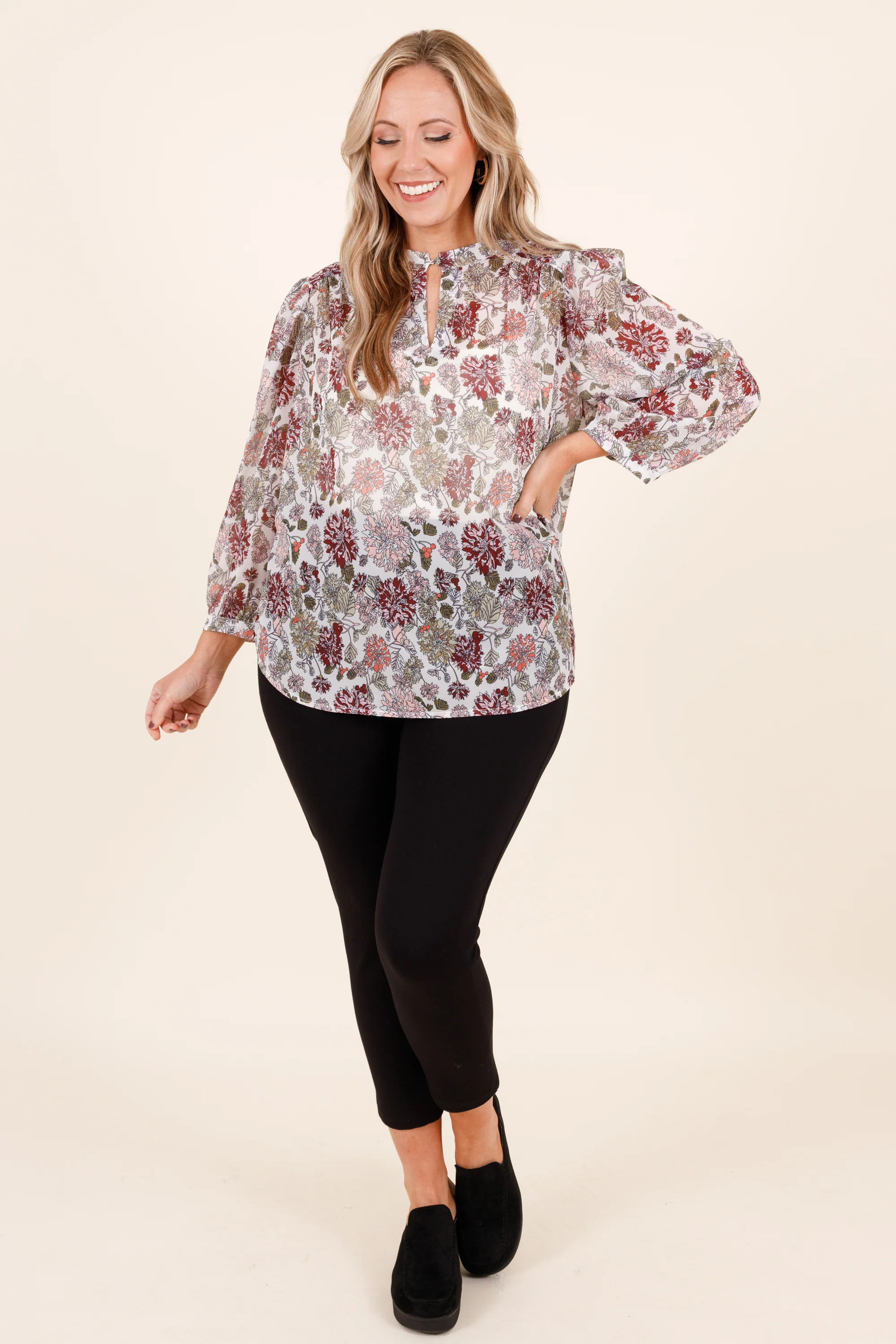 Glamorous Gal Top, Ivory - Giverhouse