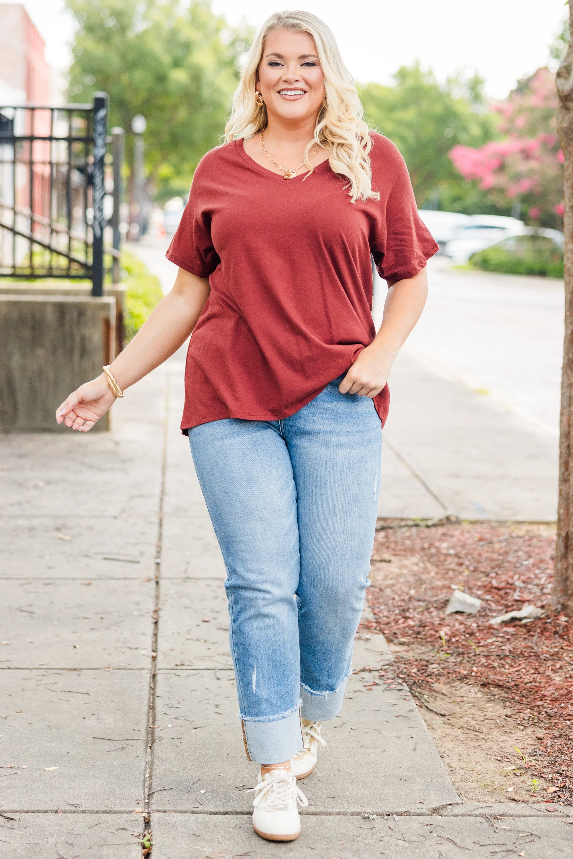 Bright Days Tee, Dark Rust - Giverhouse