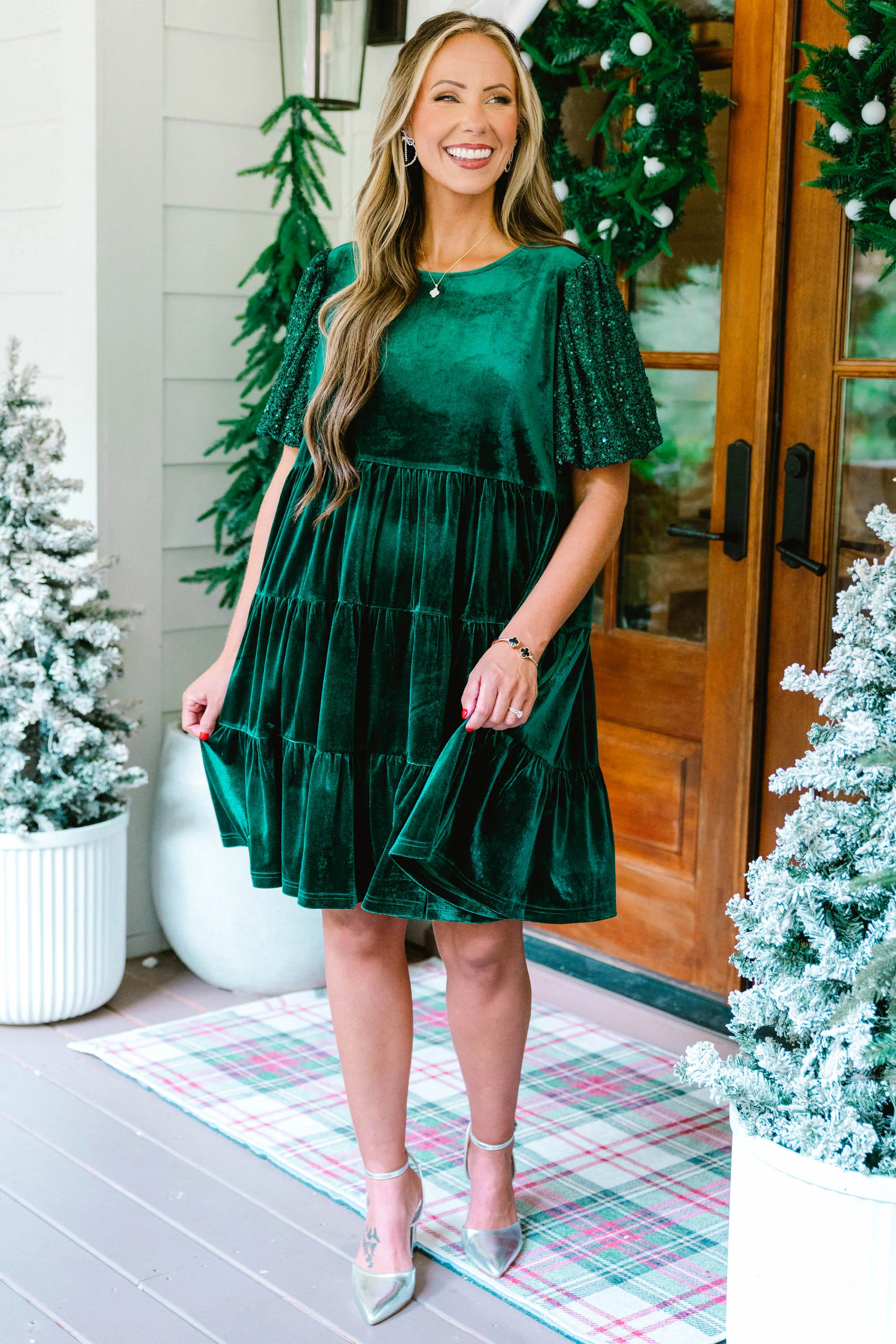 Eclipse Beauty Dress, Hunter Green - Giverhouse