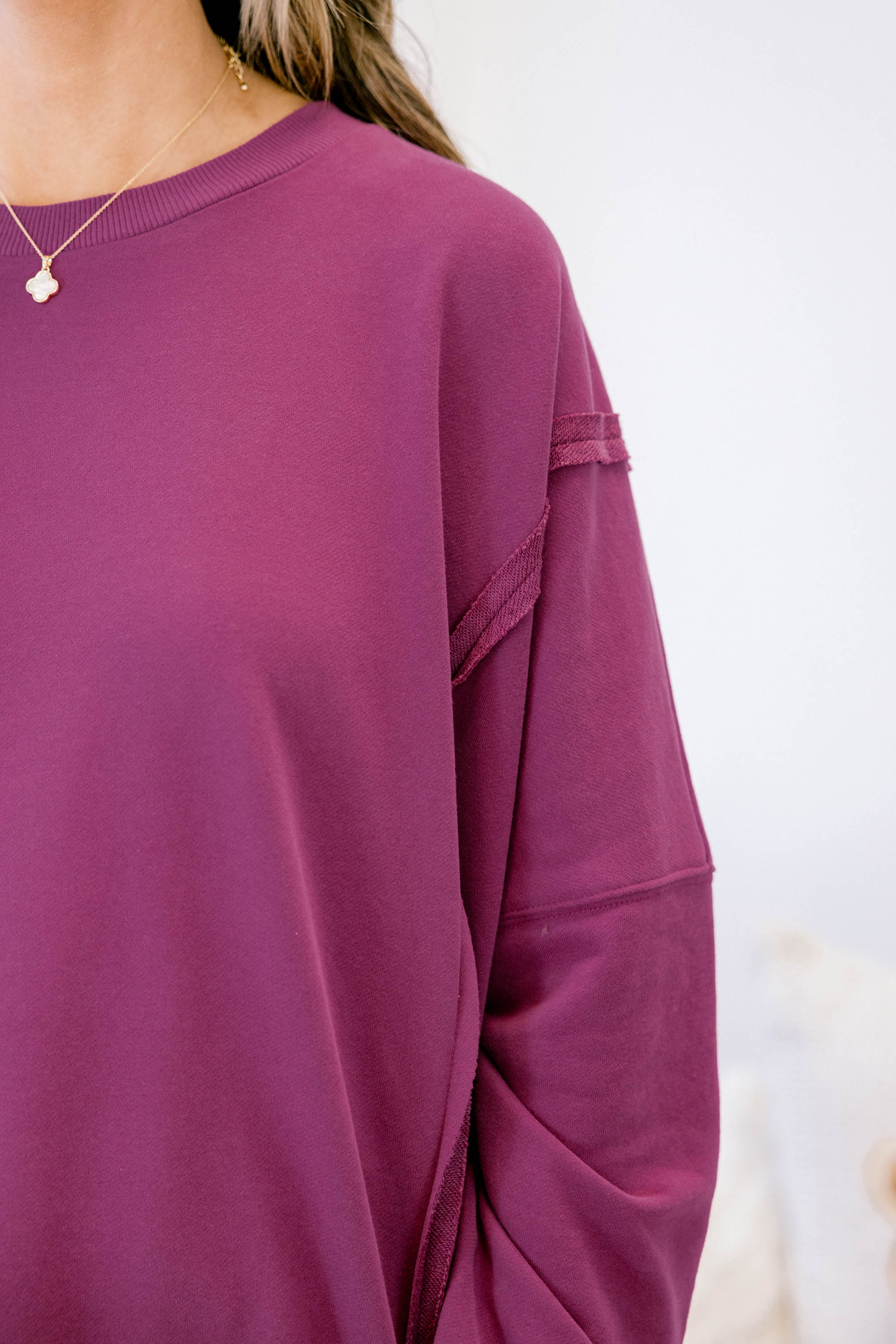 Sunset Glow Pullover, Magenta - Giverhouse