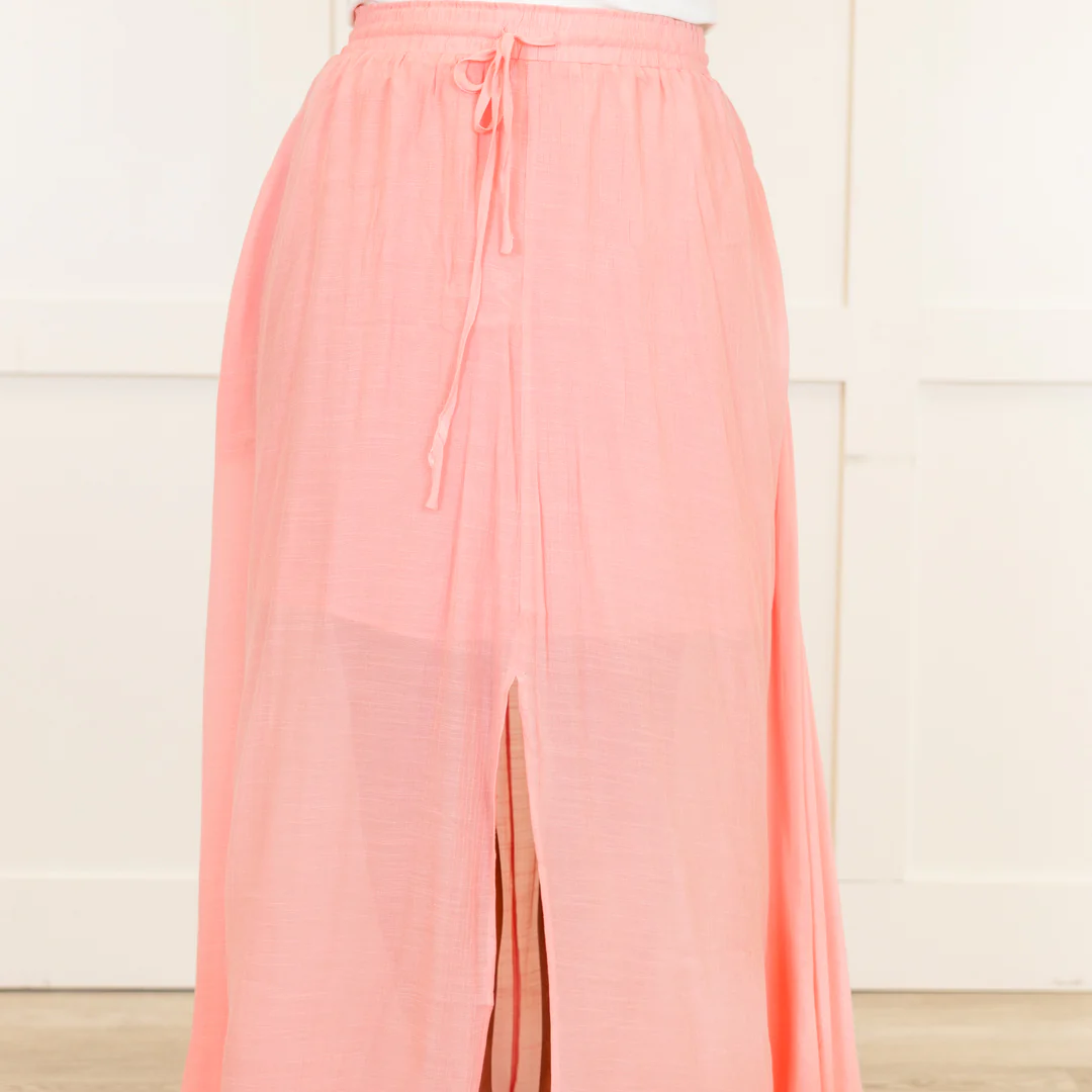 The Break Is Over Skirt, Pastel Pink - Giverhouse