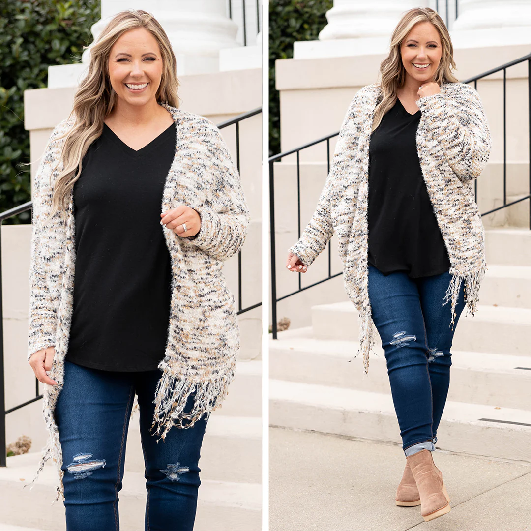 Well Wishes To You Cardigan, Cream-Mocha - Giverhouse