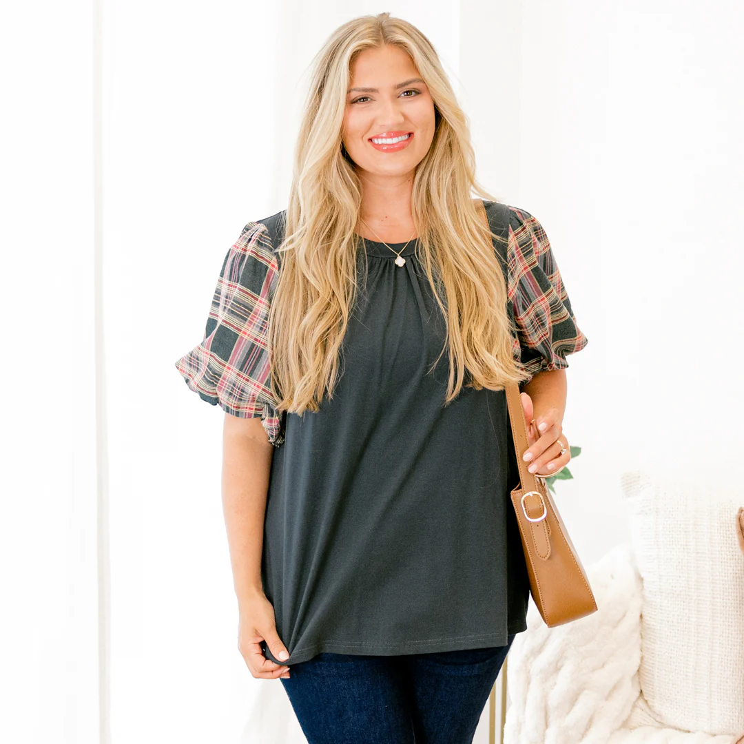 Joyful Days Top, Green - Giverhouse