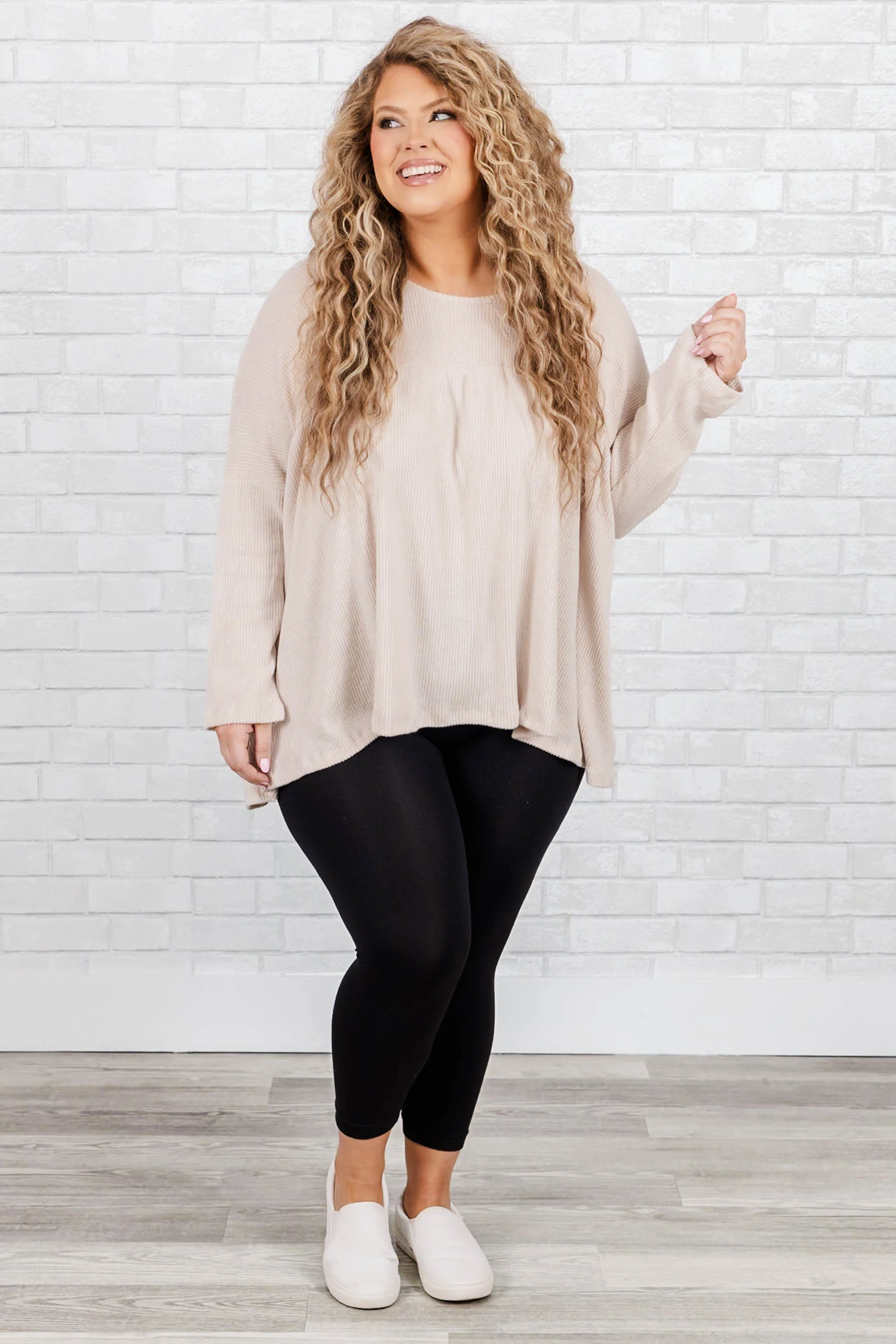 All Of The Memories Top, Oatmeal - Giverhouse