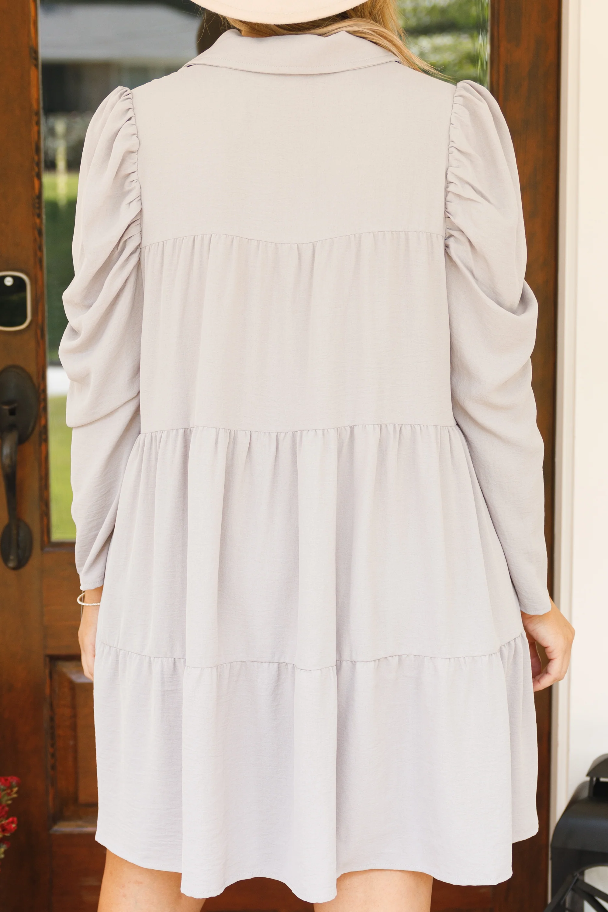 Simple Solution Dress, Silver - Giverhouse