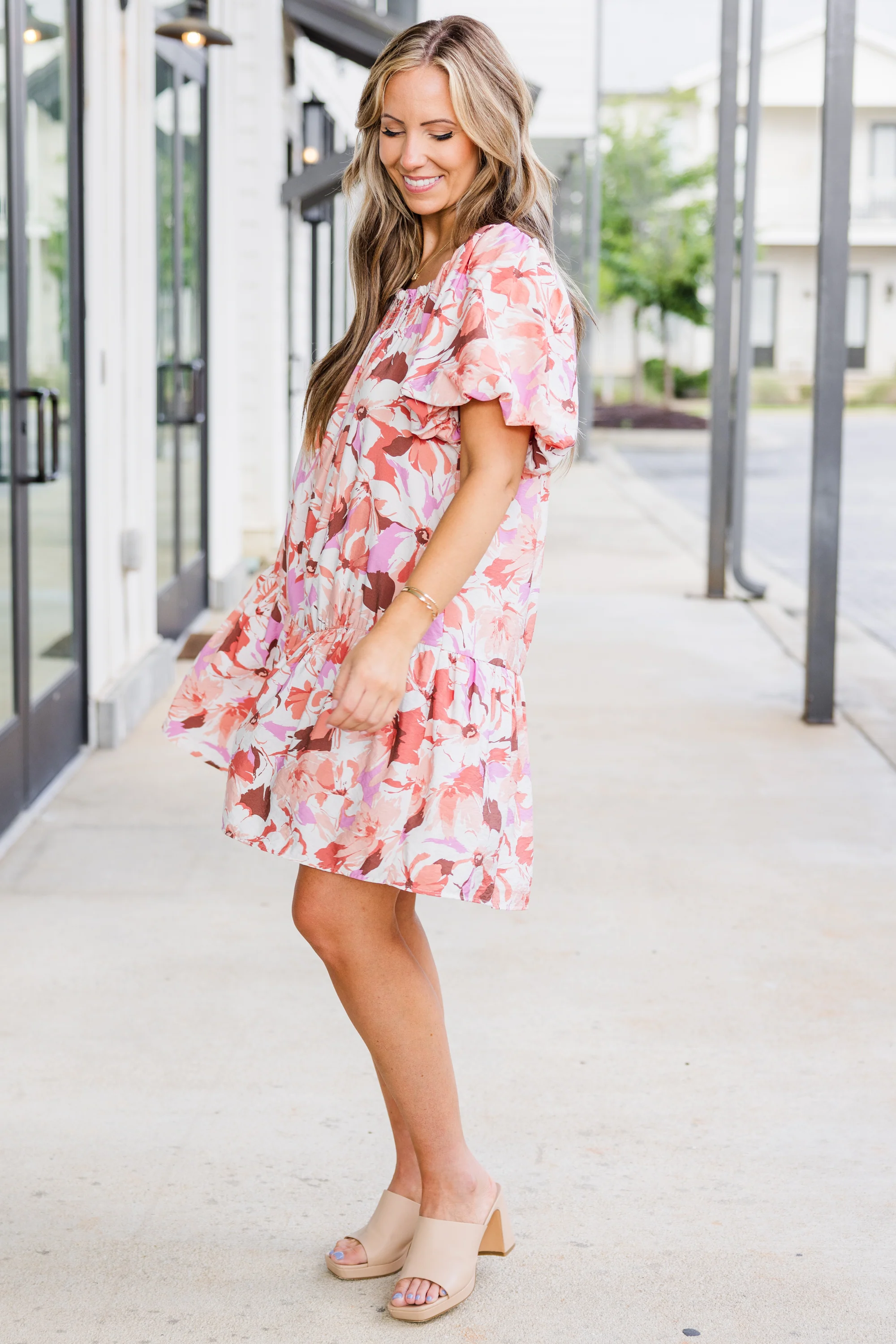 Let Your Heart Win Dress, Nude - Giverhouse