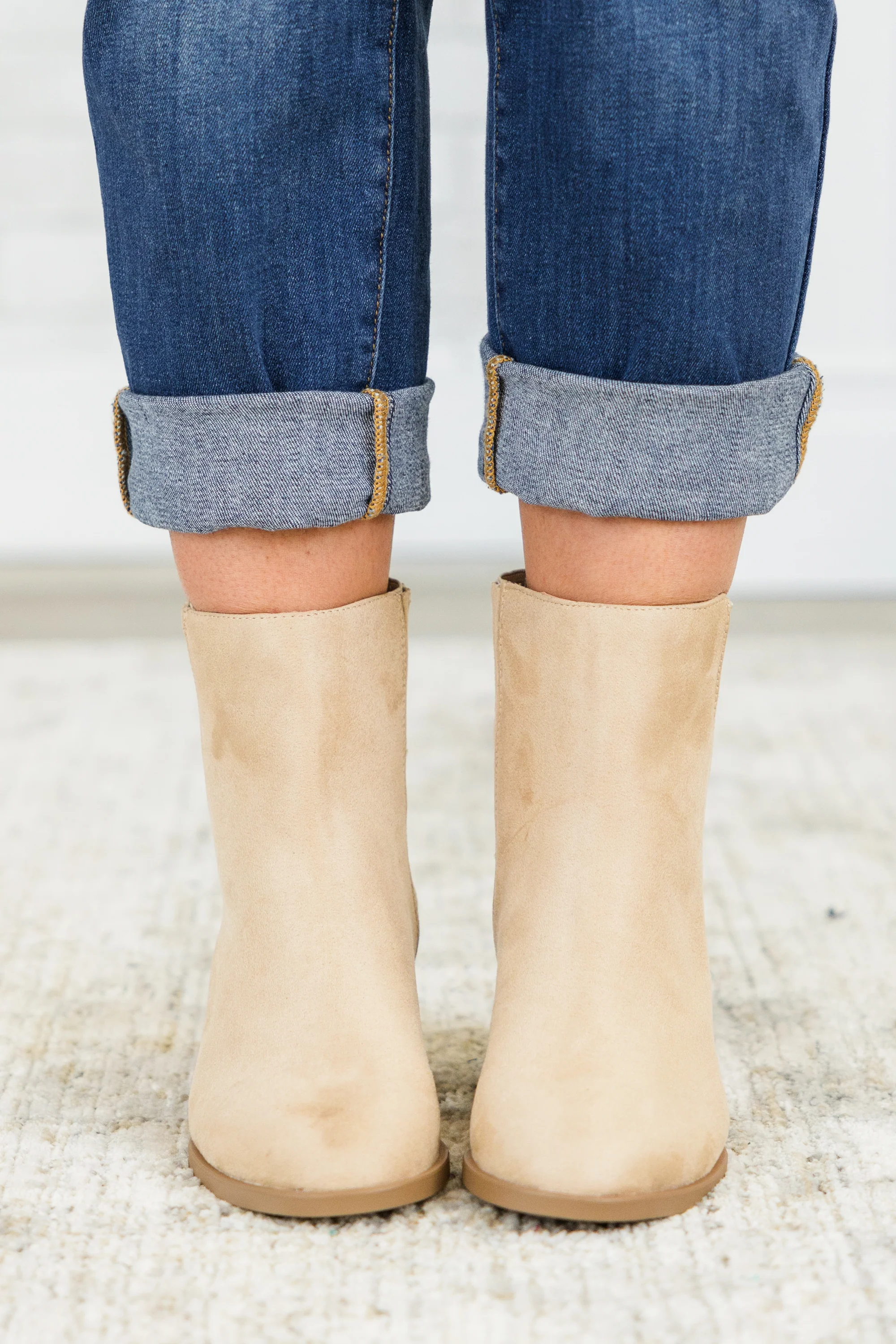 Jumping Ahead Booties, Camel - Giverhouse