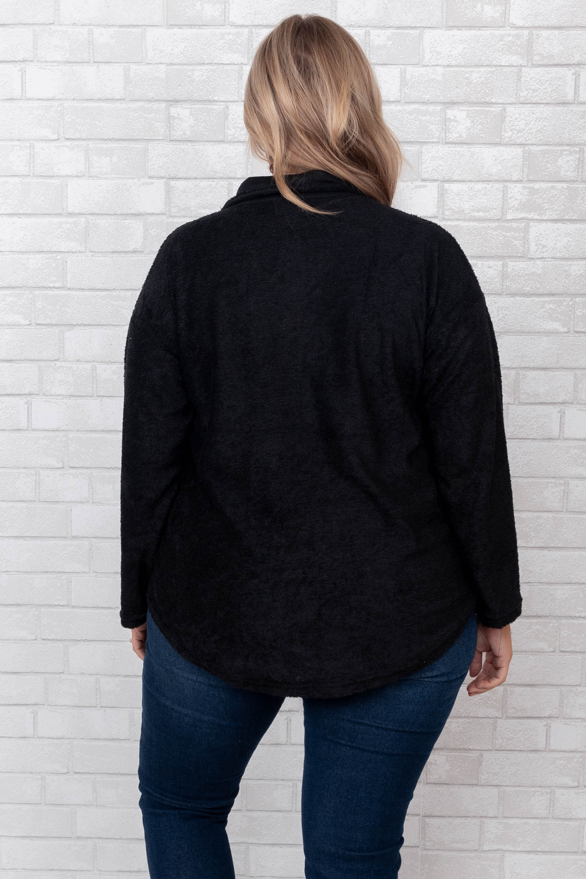 Best Of Both Worlds Shirt Jacket, Black - Giverhouse