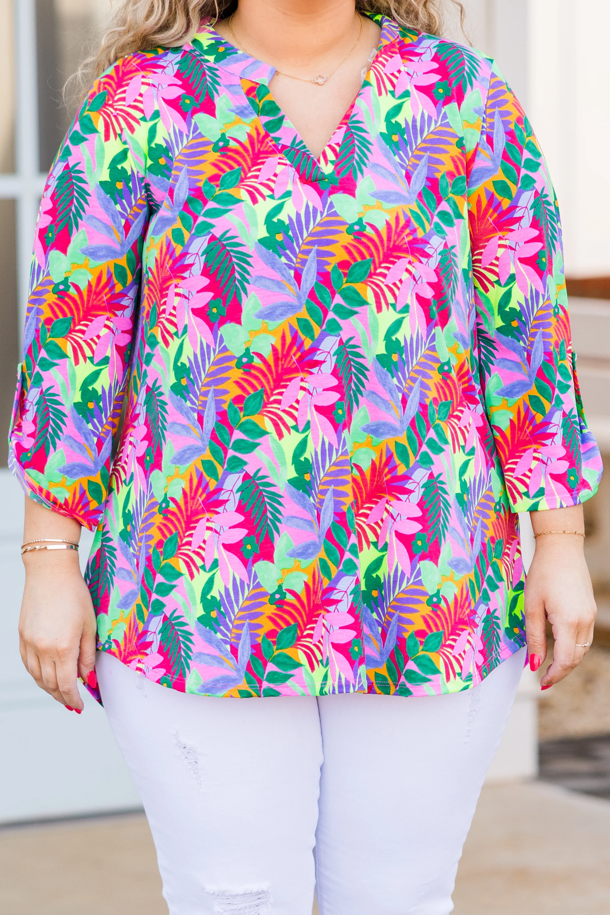 Tropical Treasure Top, Multi - Giverhouse