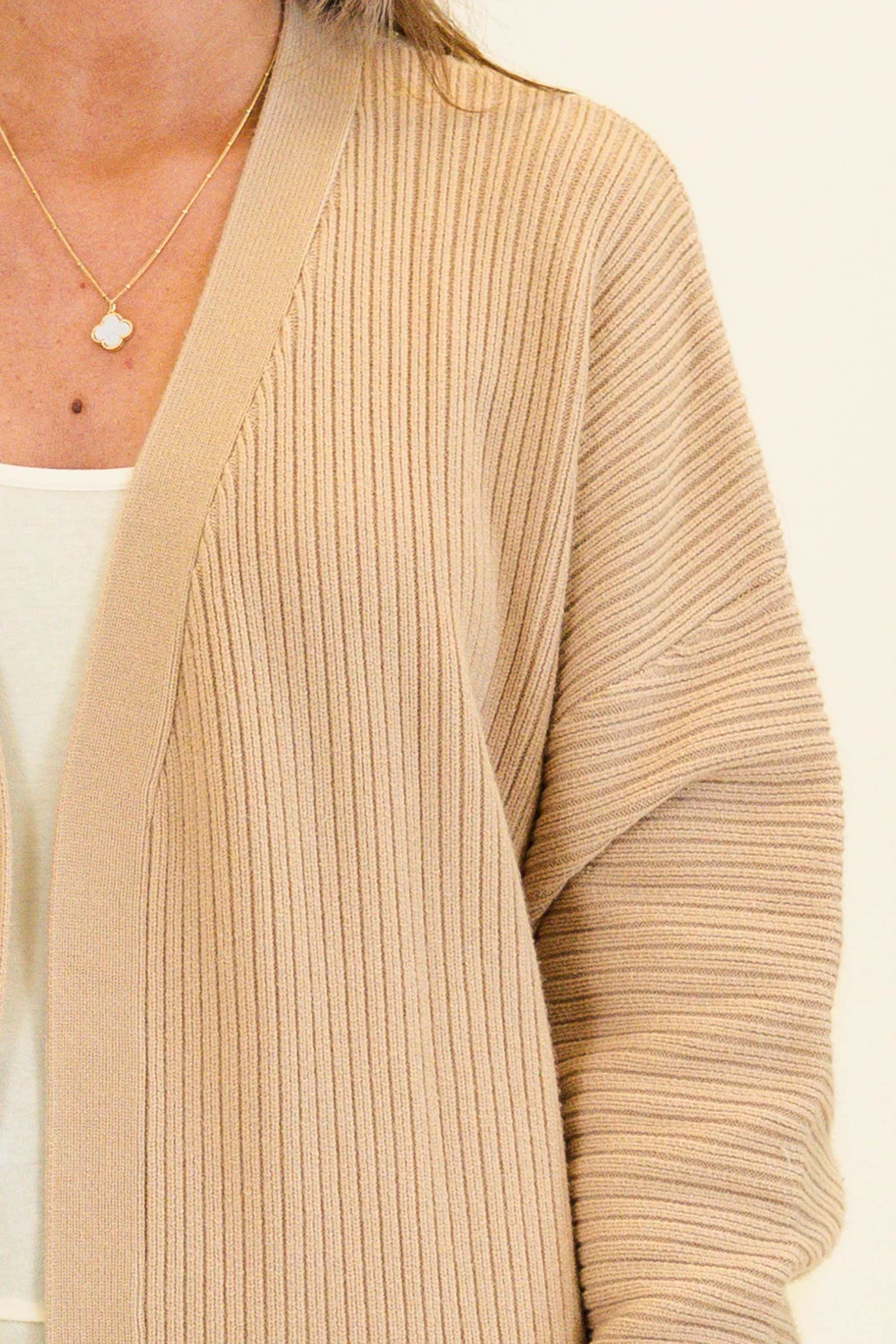 What You Imagine Cardigan, Taupe - Giverhouse