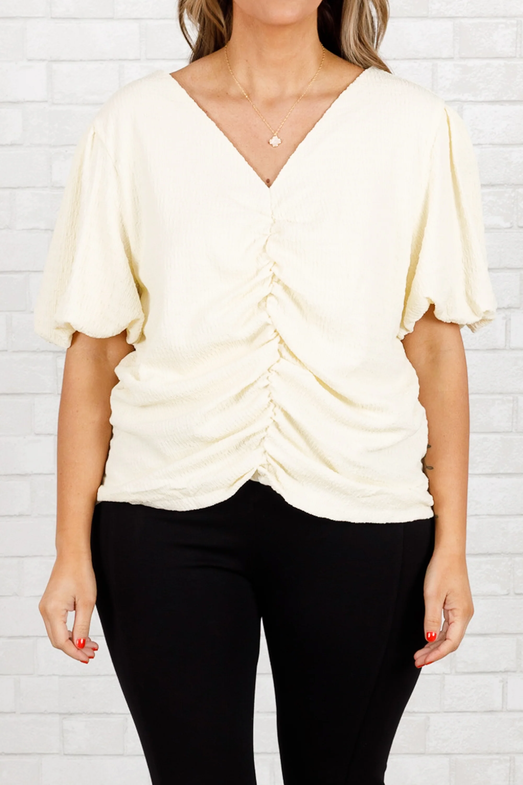 Only One I See Top, Ivory - Giverhouse