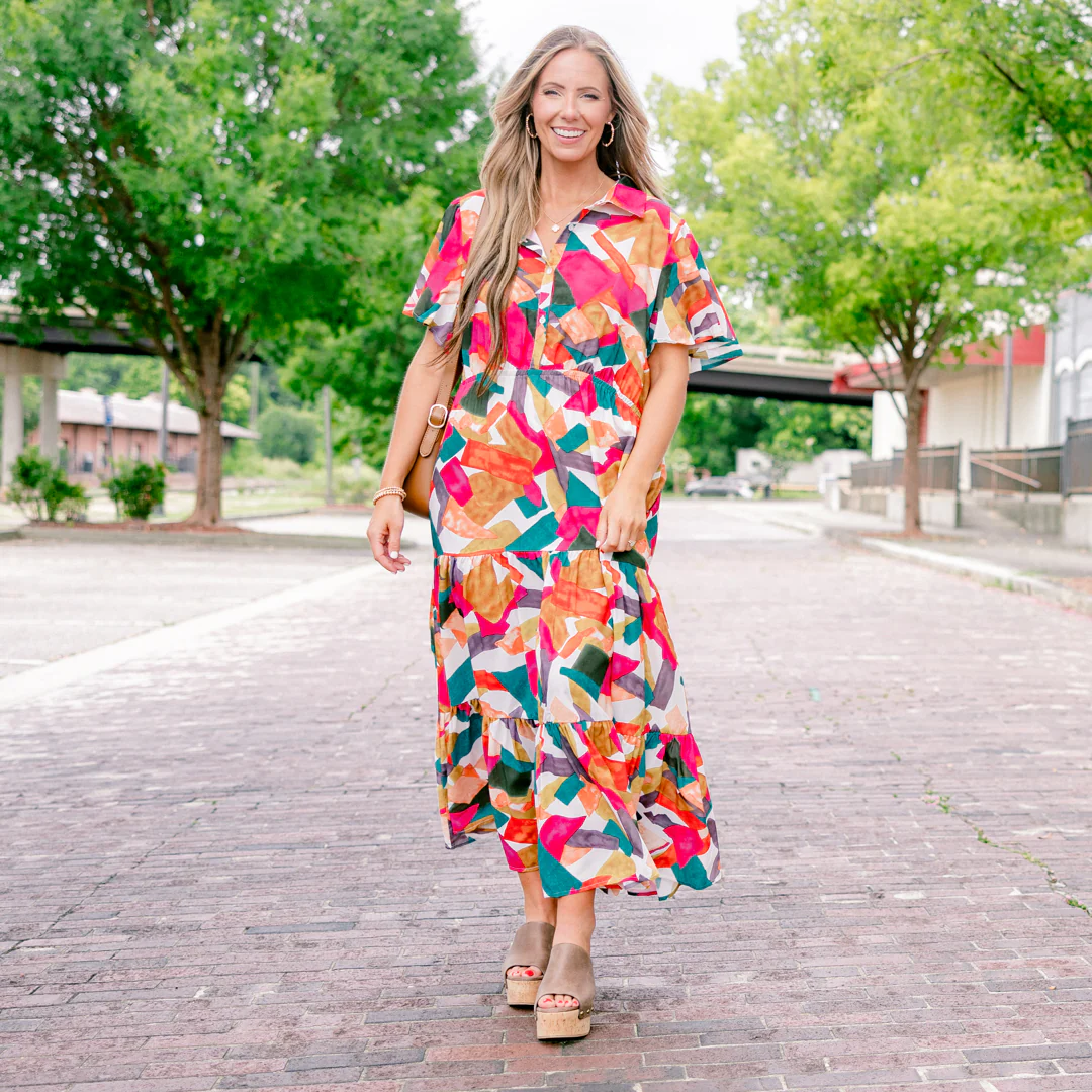 Just Takes Time Dress, Rust - Giverhouse