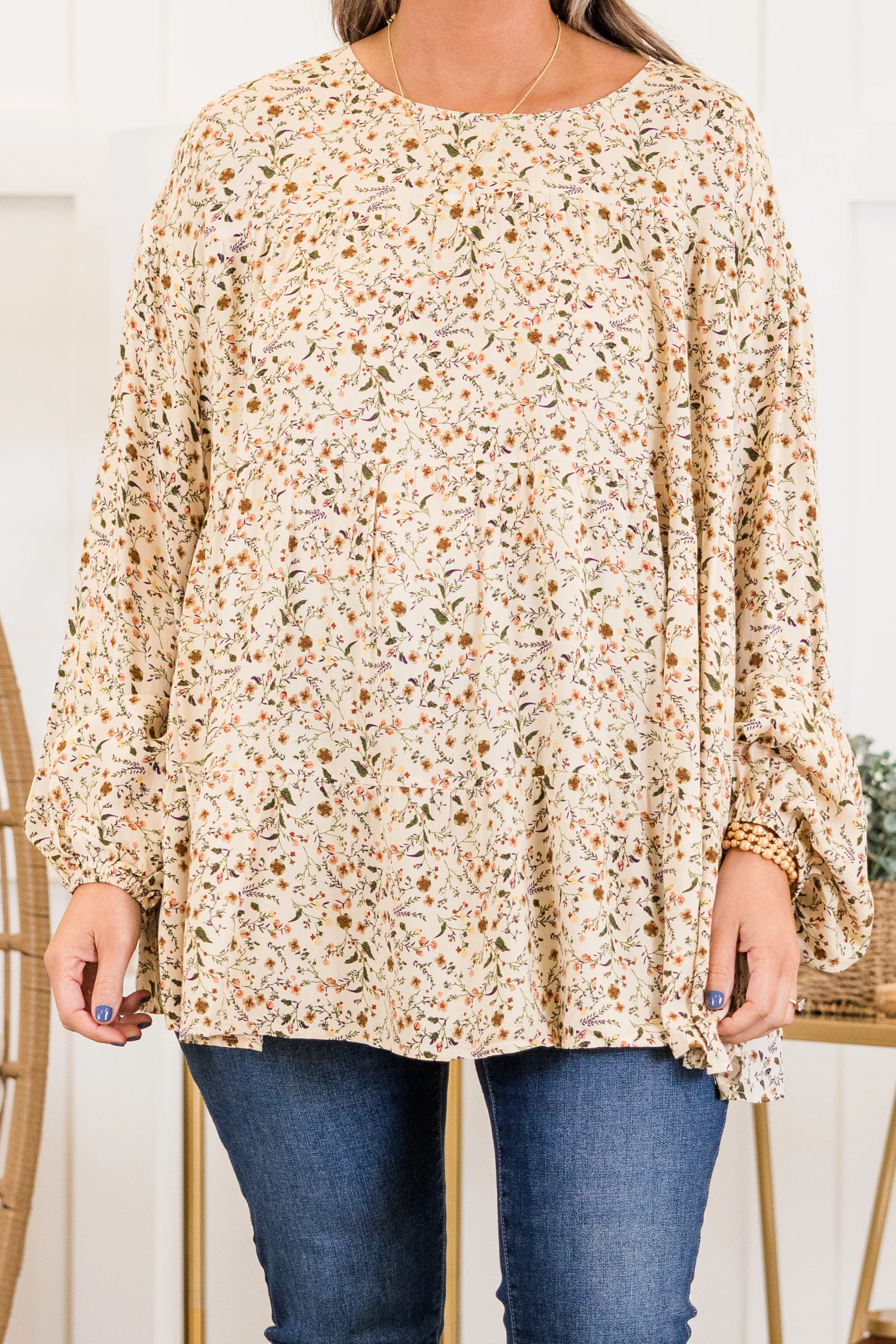 Anytime Now Top, Ivory - Giverhouse