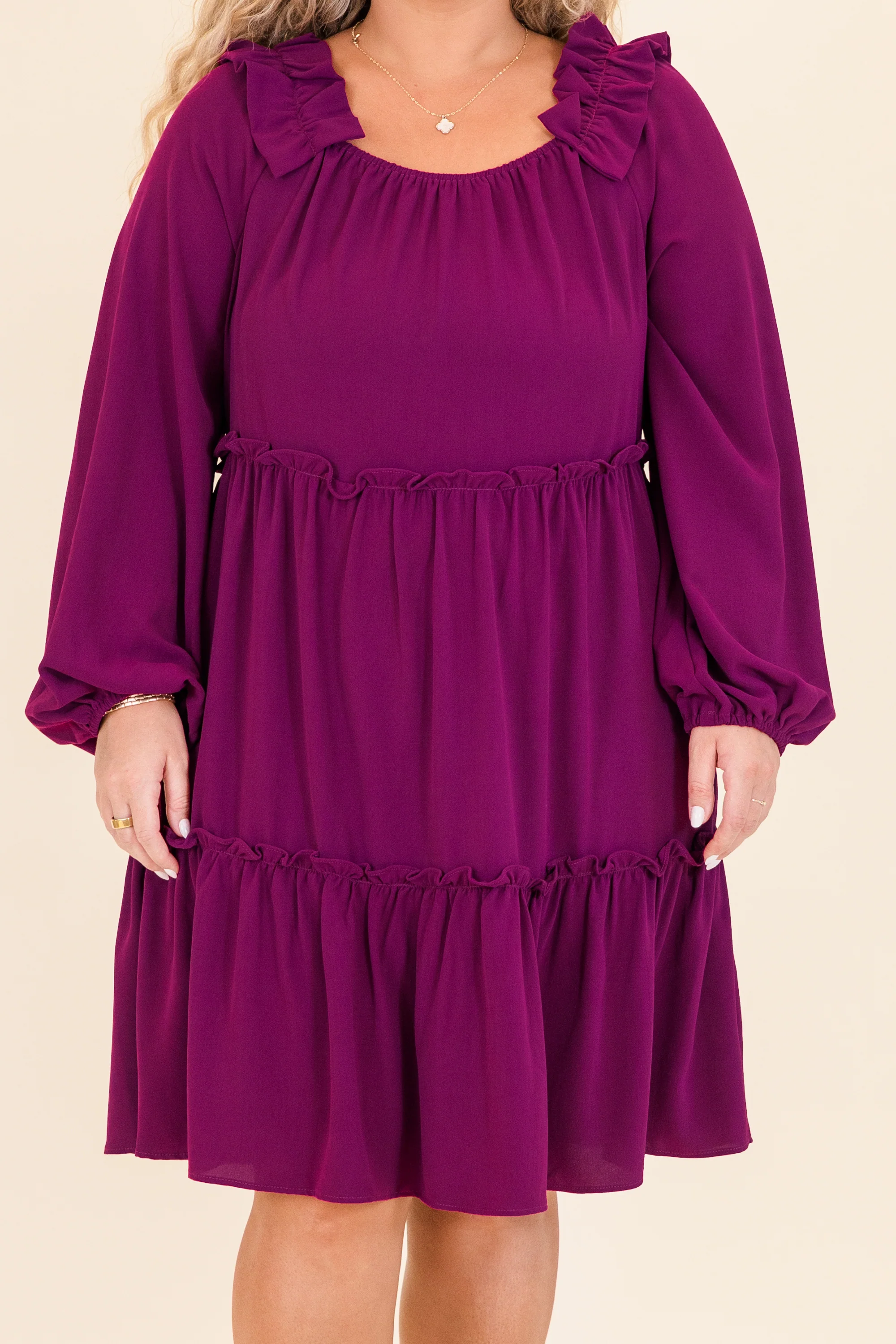 Moving Onward Dress, Plum - Giverhouse