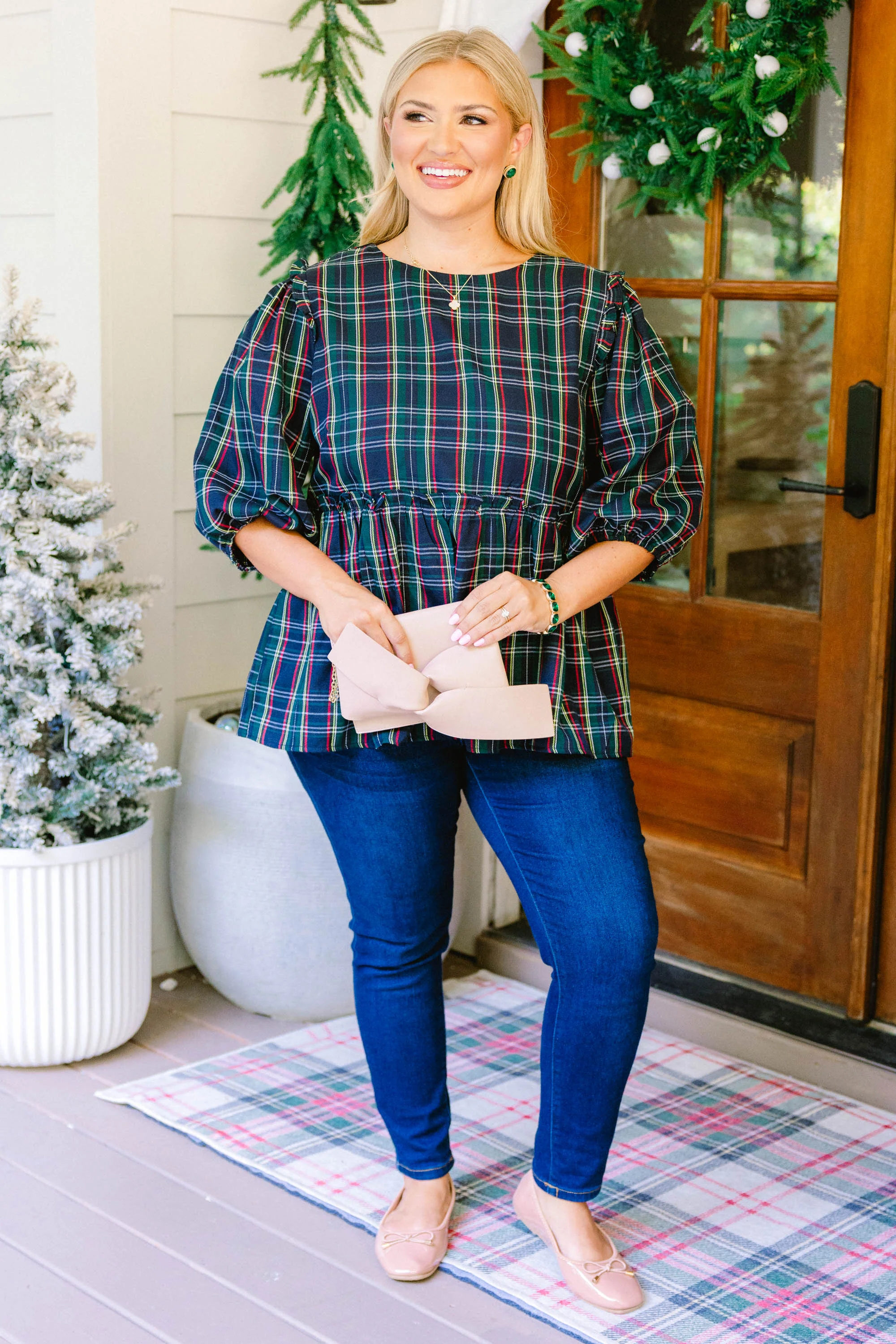 Time Of Year Top, Navy - Giverhouse