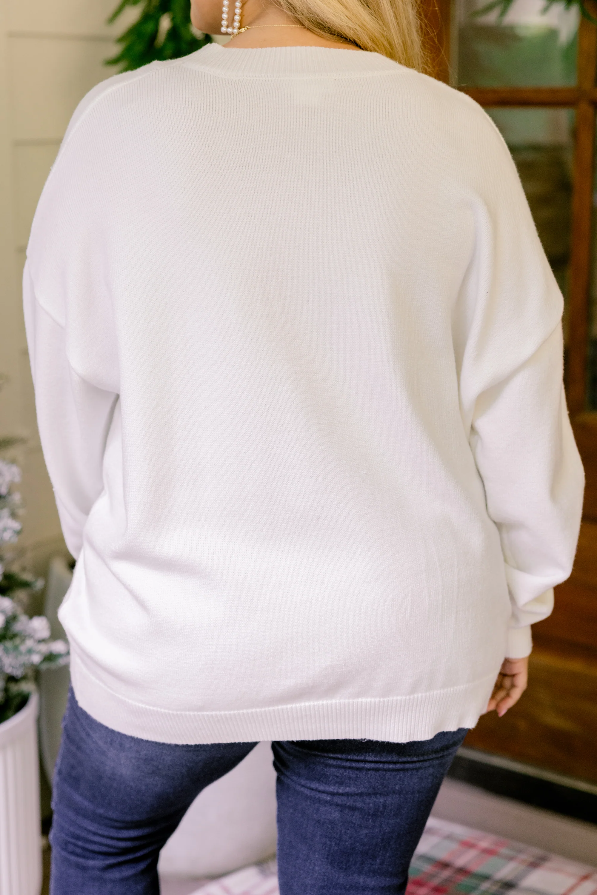 Presents Beautifully Wrapped Sweater, White - Giverhouse
